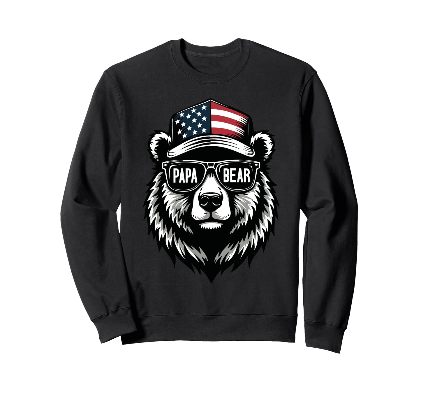 Papa Bear Dad Fathers Day Sweatshirt - Trendy Graphic Unisex - T-Shirt, Sweatshirt, Hoodie