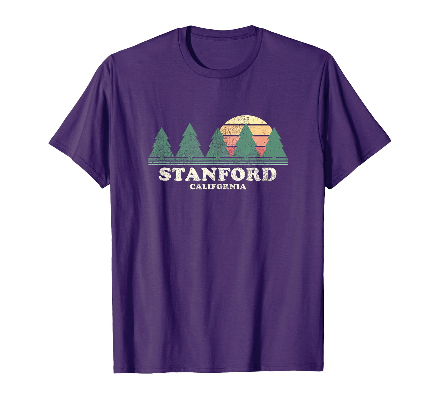 Stanford Ca Throwback 70S T-Shirt - Fun Novelty Design Men Women - T-Shirt, Sweatshirt, Hoodie
