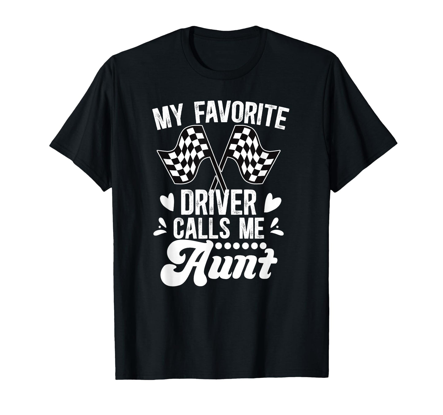 Racing Aunt Racer Auntie Proud Race Aunt T-Shirt - Minimalist Print Unisex - T-Shirt, Sweatshirt, Hoodie