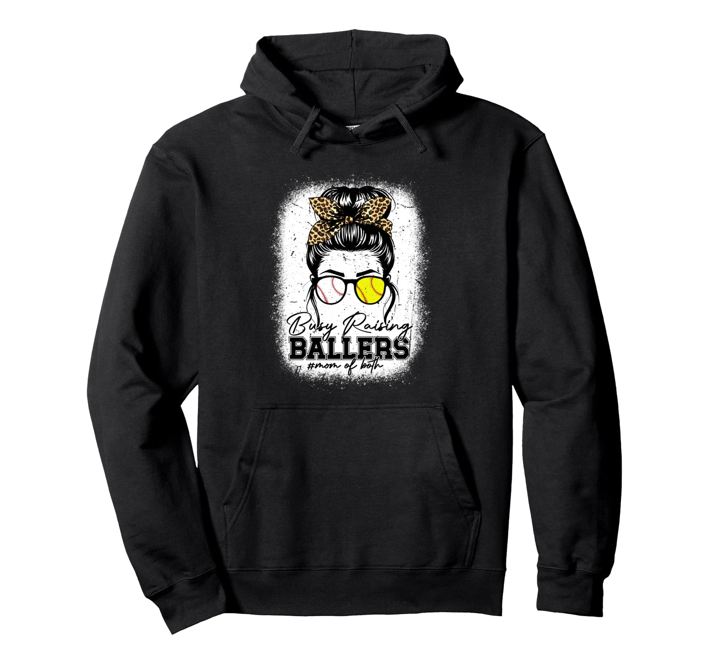 Busy Raising Ballers Baseball Softball Hoodie - Custom Art Print Men Women - T-Shirt, Sweatshirt, Hoodie