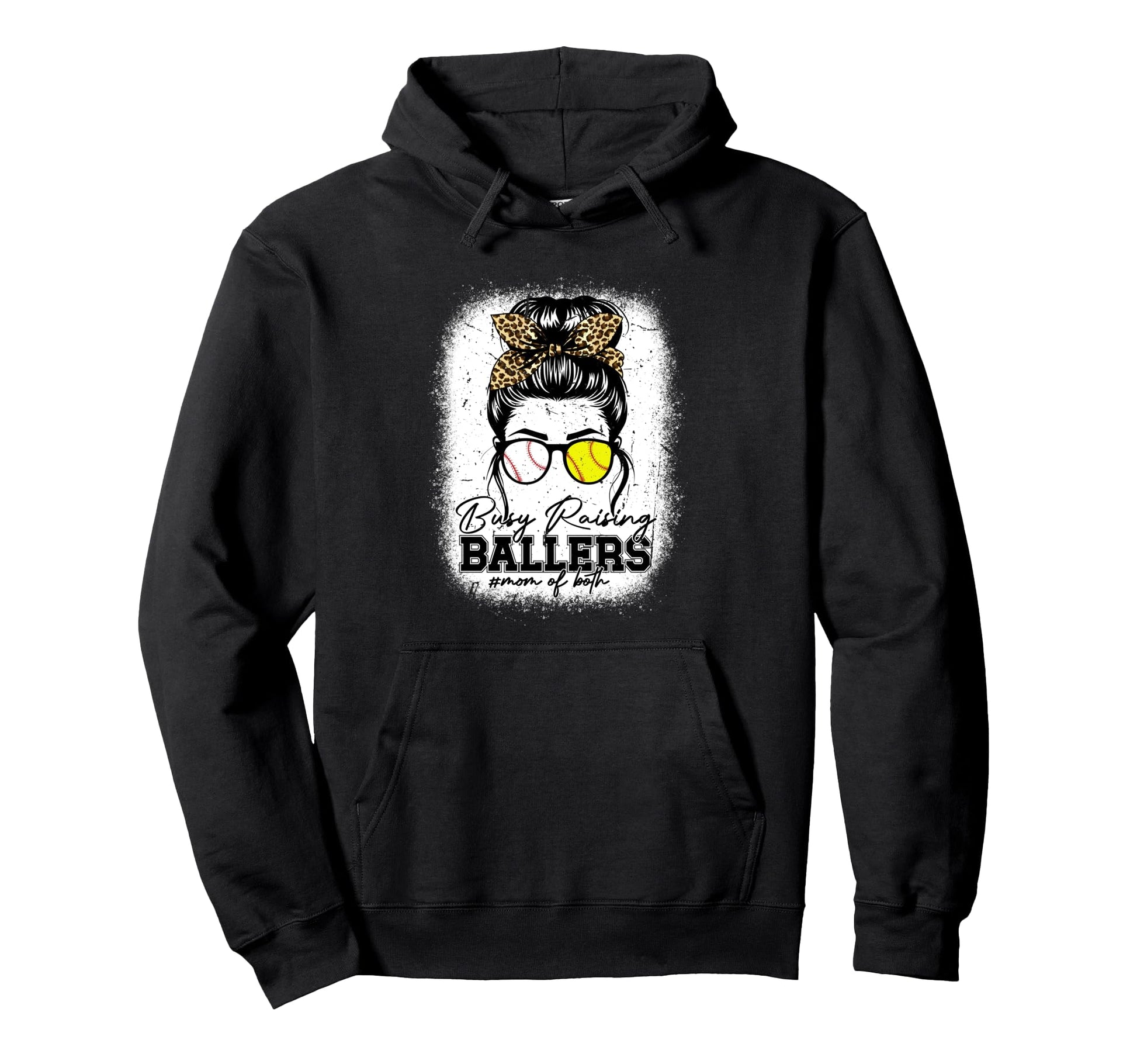 Busy Raising Ballers Baseball Softball Hoodie - Custom Art Print Men Women - T-Shirt, Sweatshirt, Hoodie
