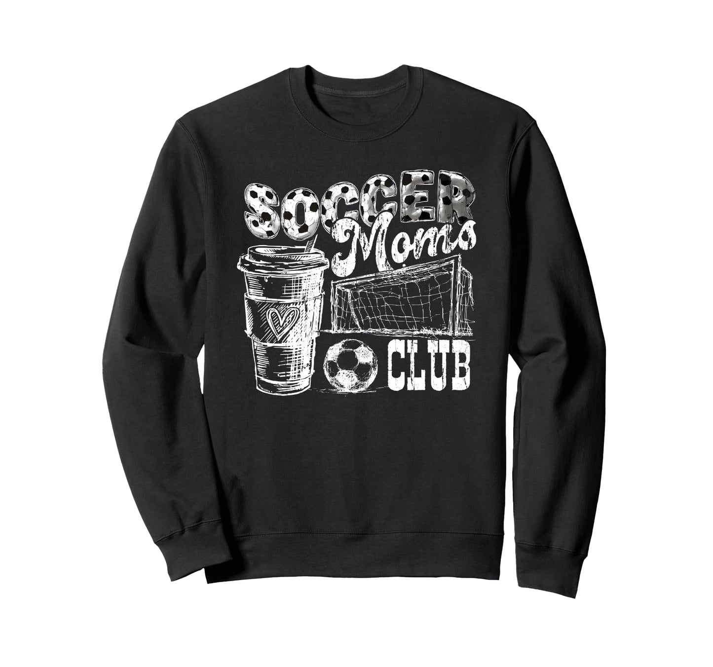 Soccer Moms Club Livin That Soccer Mom Sweatshirt - Novelty Apparel Unisex - T-Shirt, Sweatshirt, Hoodie