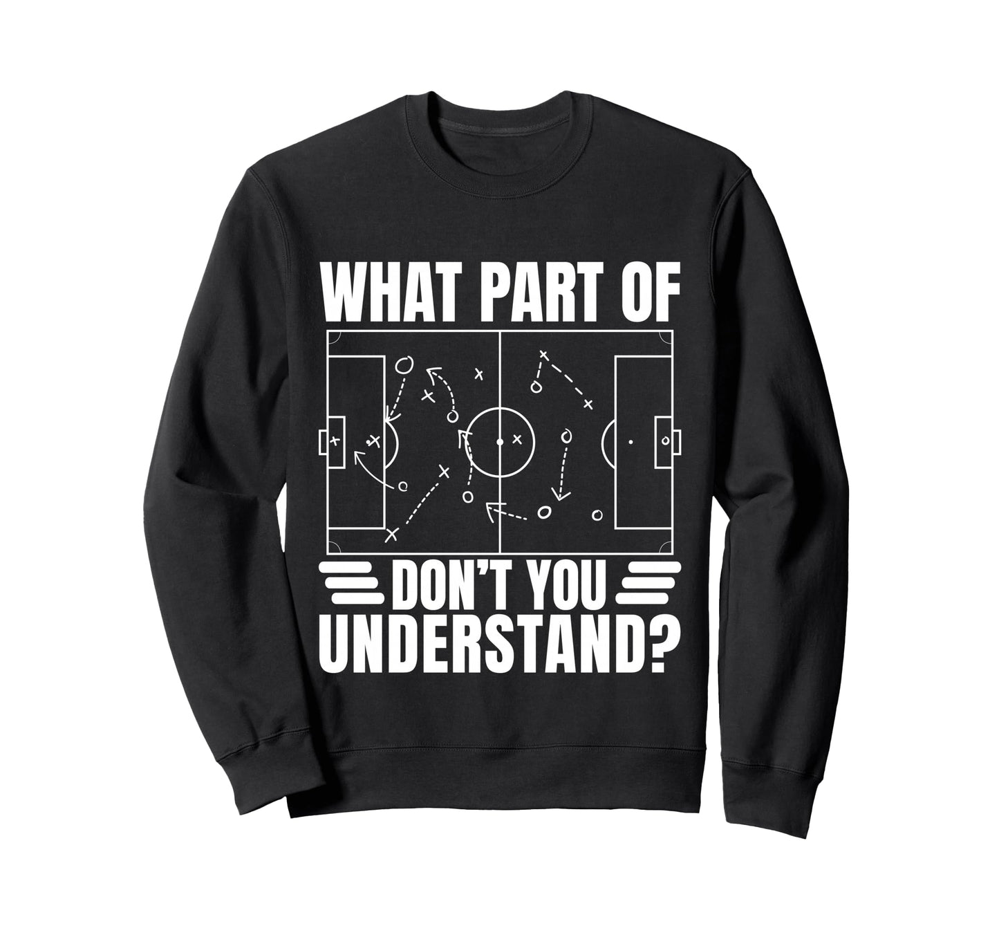 Funny Soccer Coach Gift What Part Sweatshirt - Minimalist Print for Adults - T-Shirt, Sweatshirt, Hoodie