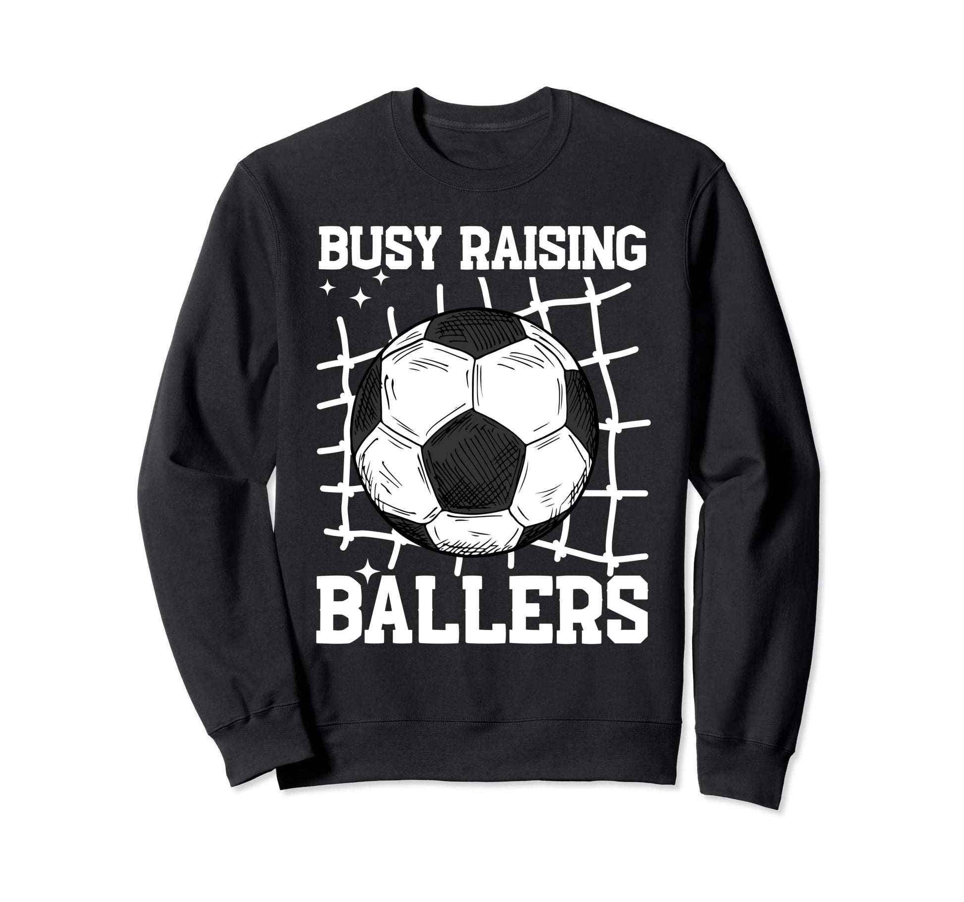 Soccer Mom Busy Raising Ballers Sweatshirt - Fun Novelty Design for Adults - T-Shirt, Sweatshirt, Hoodie