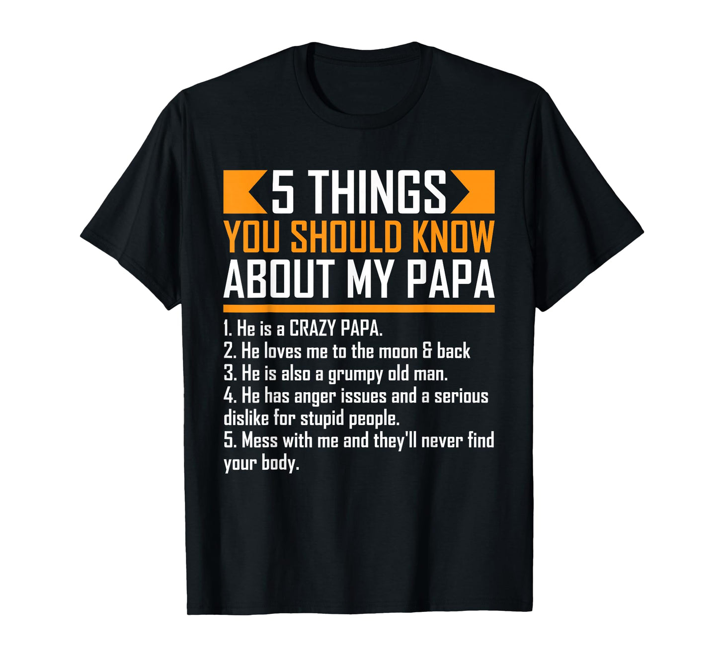 5 Things You Should Know About My T-Shirt - Custom Art Print Men Women - T-Shirt, Sweatshirt, Hoodie