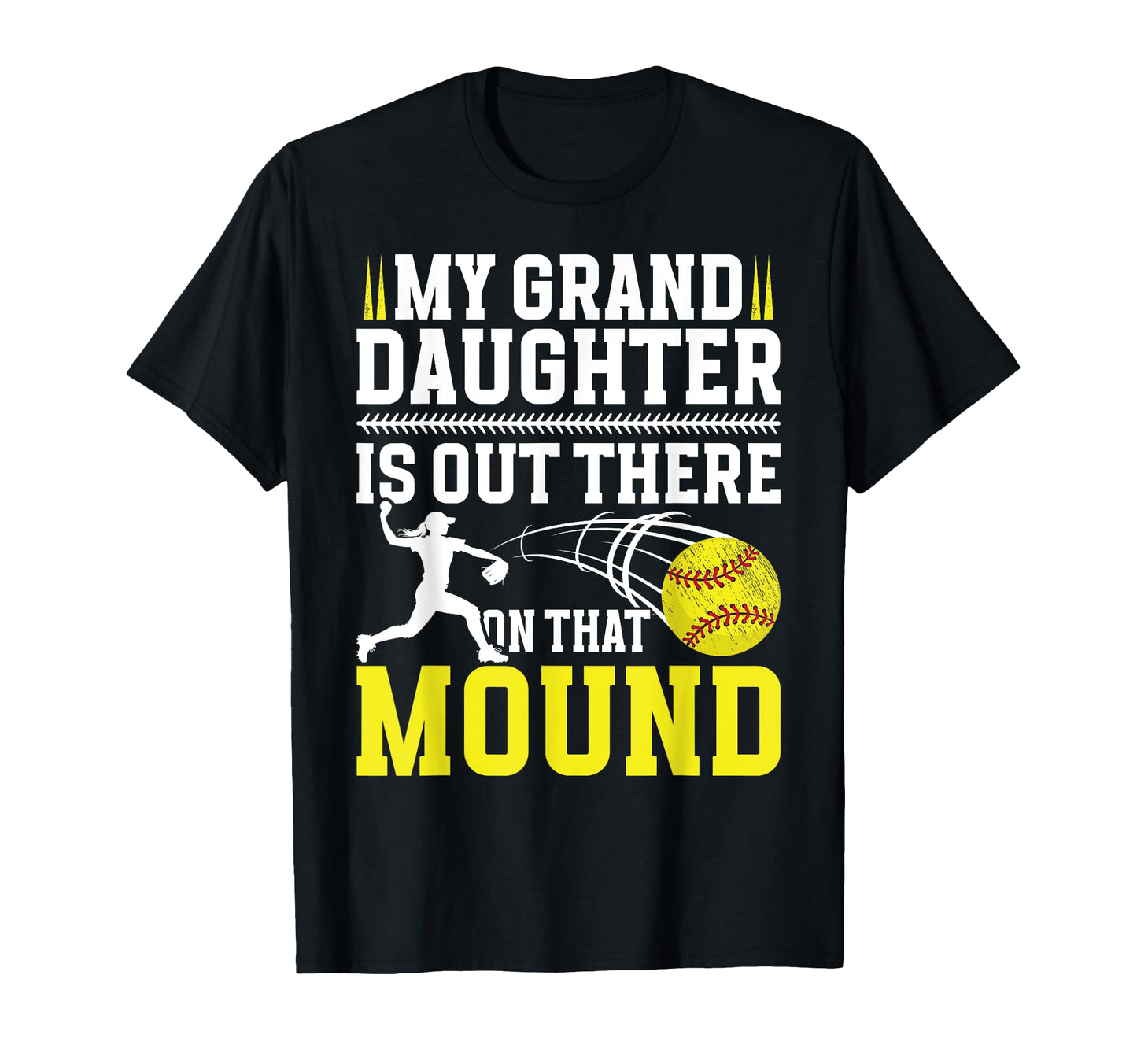 Proud Softball Pitcher Grandpa Softball T-Shirt - Graphic Print for Adults - T-Shirt, Sweatshirt, Hoodie
