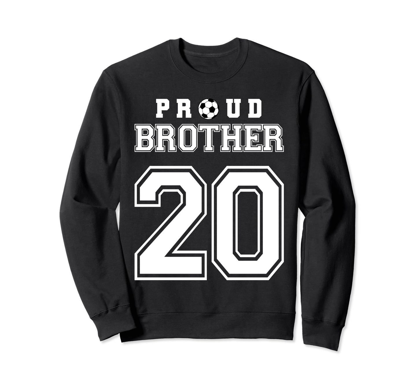 Number 20 Custom Proud Soccer Sweatshirt - Novelty Apparel for Adults - T-Shirt, Sweatshirt, Hoodie