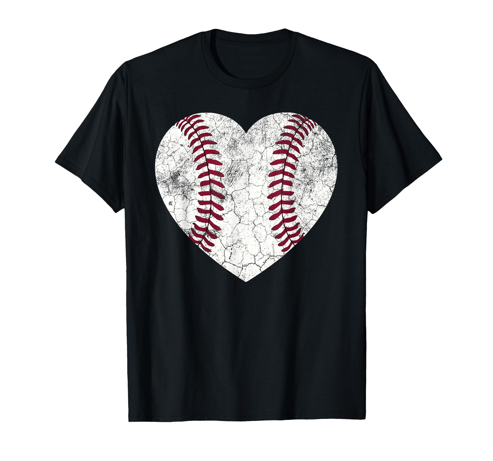 Baseball Heart Mom Dad Softball T-Shirt - Fun Novelty Design for Adults - T-Shirt, Sweatshirt, Hoodie