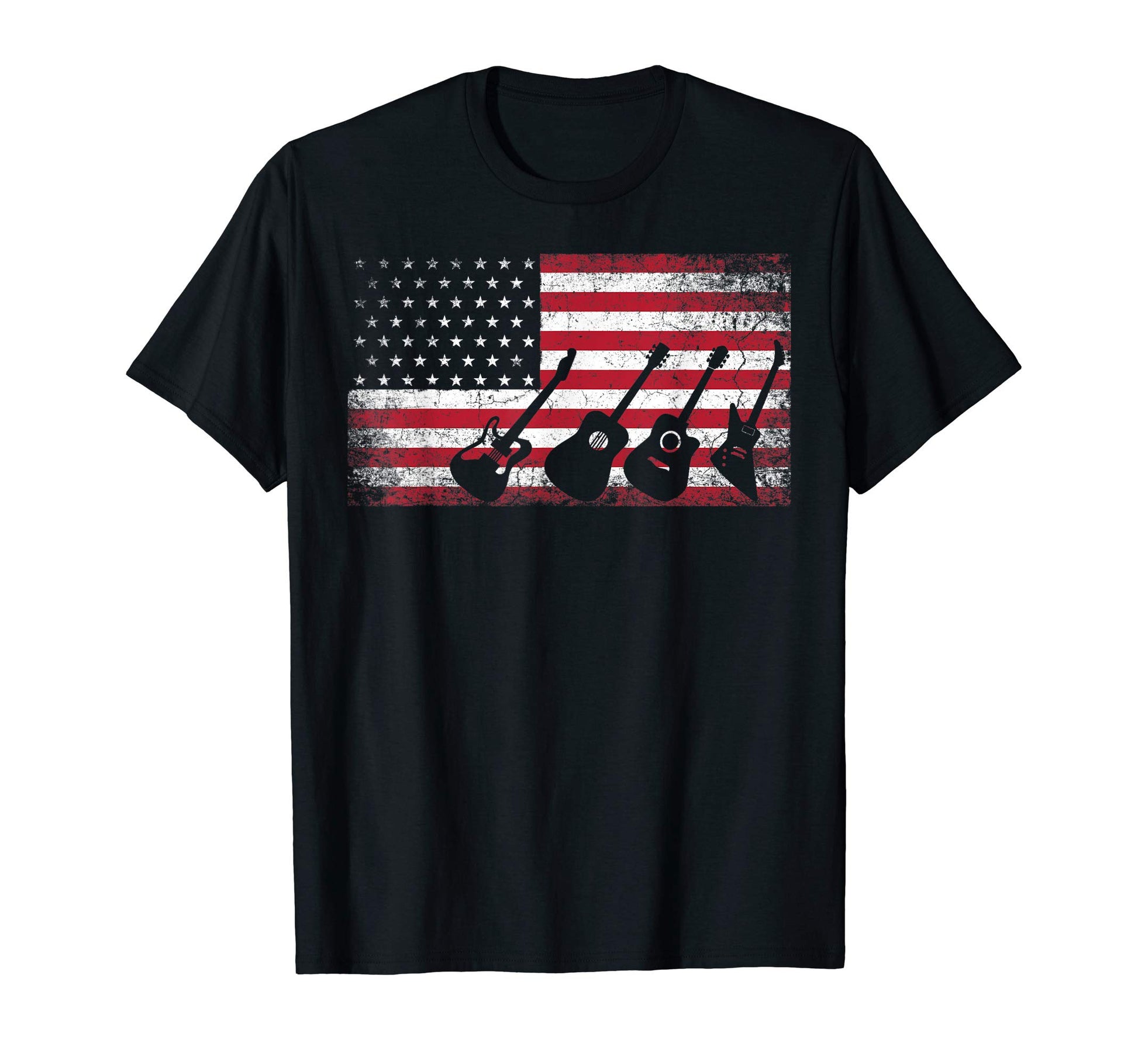 4Th July Gift Dad Guitar Musician T-Shirt - Streetwear Style for Adults - T-Shirt, Sweatshirt, Hoodie