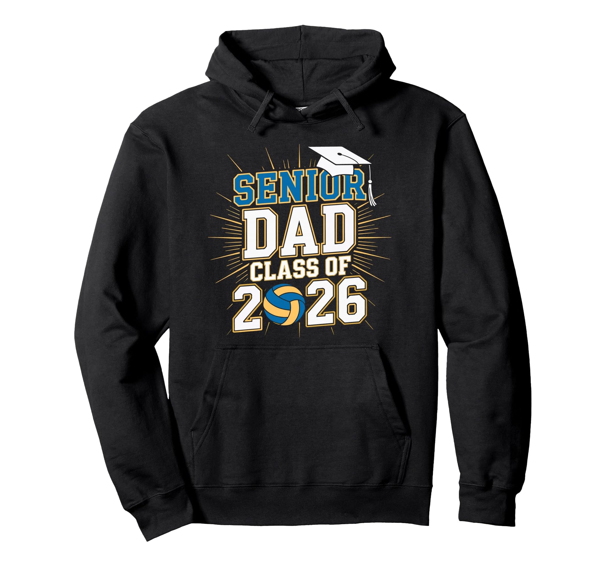 Senior Dad Class 2026 Graduate Hoodie - Casual Everyday Wear Men Women - T-Shirt, Sweatshirt, Hoodie