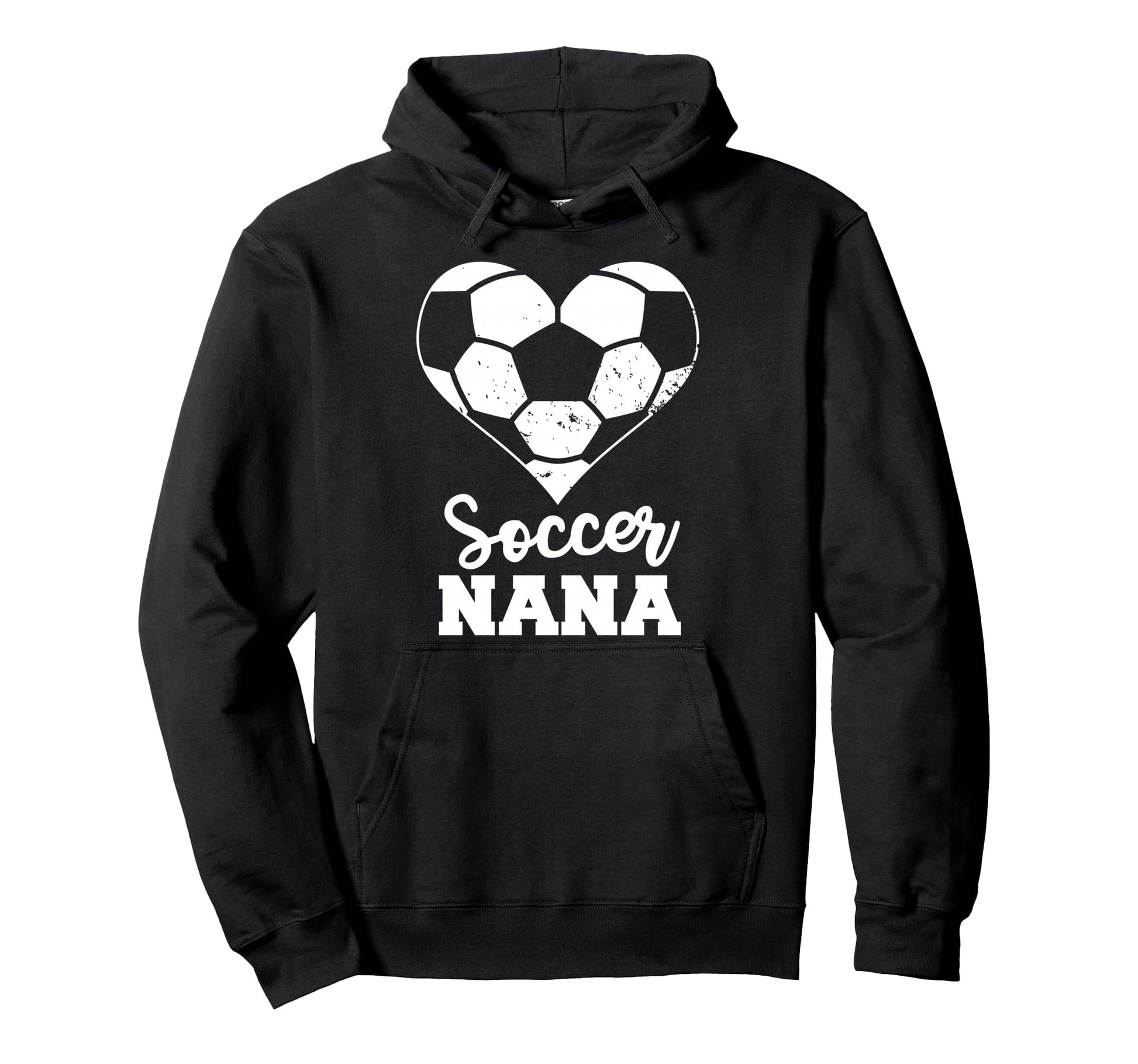 Soccer Nana Heart Funny Soccer Hoodie - Novelty Apparel for Adults - T-Shirt, Sweatshirt, Hoodie