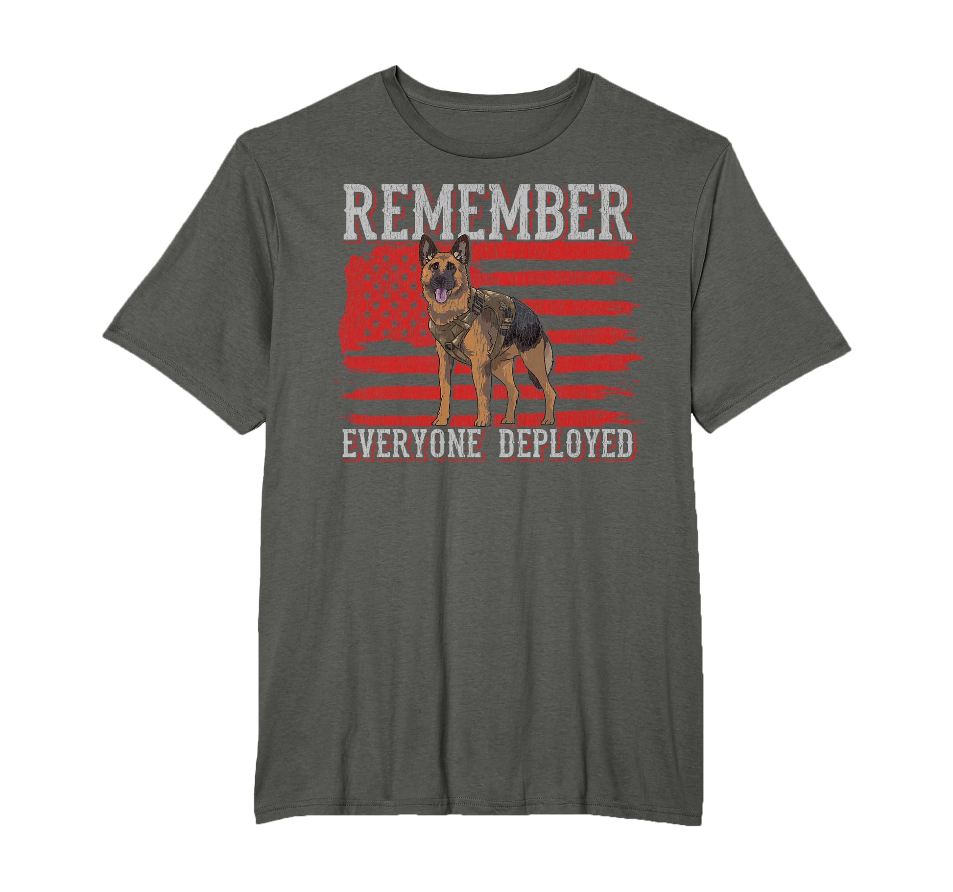 Military Dog Service Red Friday T-Shirt - Trendy Graphic for Adults - T-Shirt, Sweatshirt, Hoodie