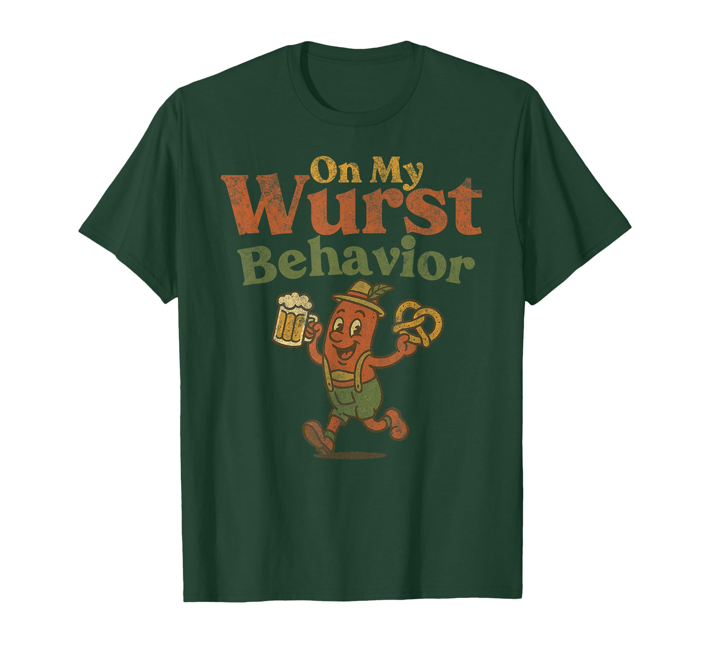 My Wurst Behavior German Oktoberfest T-Shirt - Trendy Graphic for Adults - T-Shirt, Sweatshirt, Hoodie