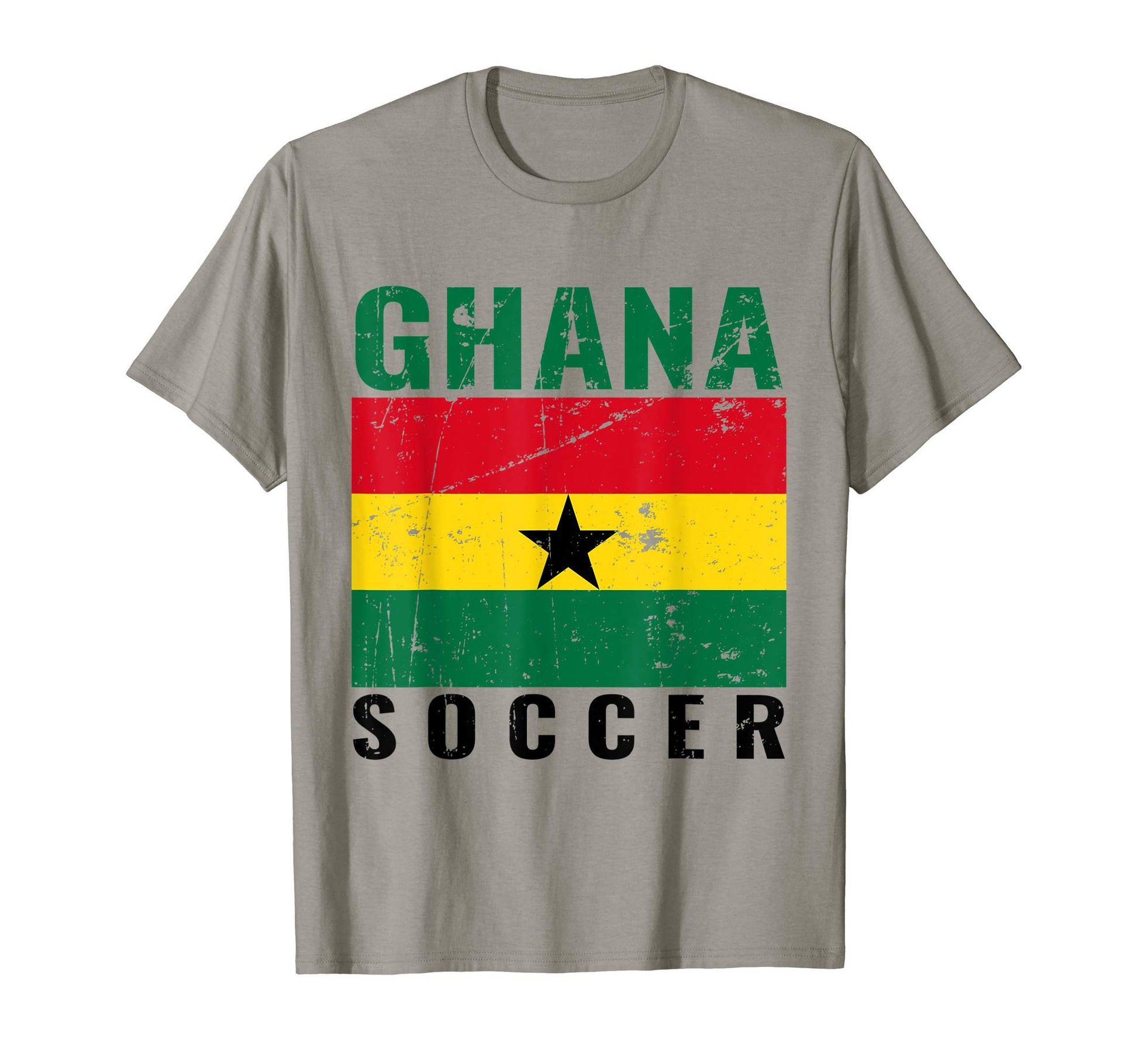 Ghana Ghanaian Flag Distressed Ghana T-Shirt - Novelty Apparel Unisex - T-Shirt, Sweatshirt, Hoodie