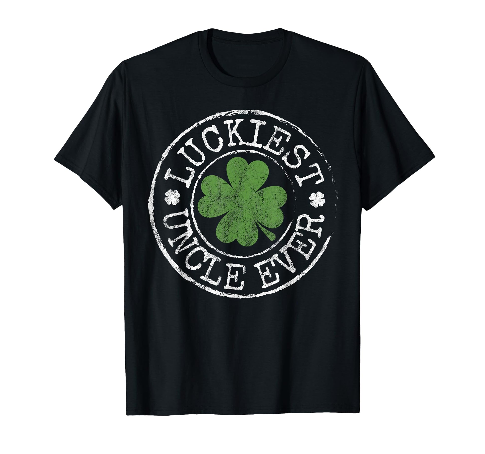Luckiest Uncle Ever Shamrocks Lucky T-Shirt - Aesthetic Graphic Men Women - T-Shirt, Sweatshirt, Hoodie