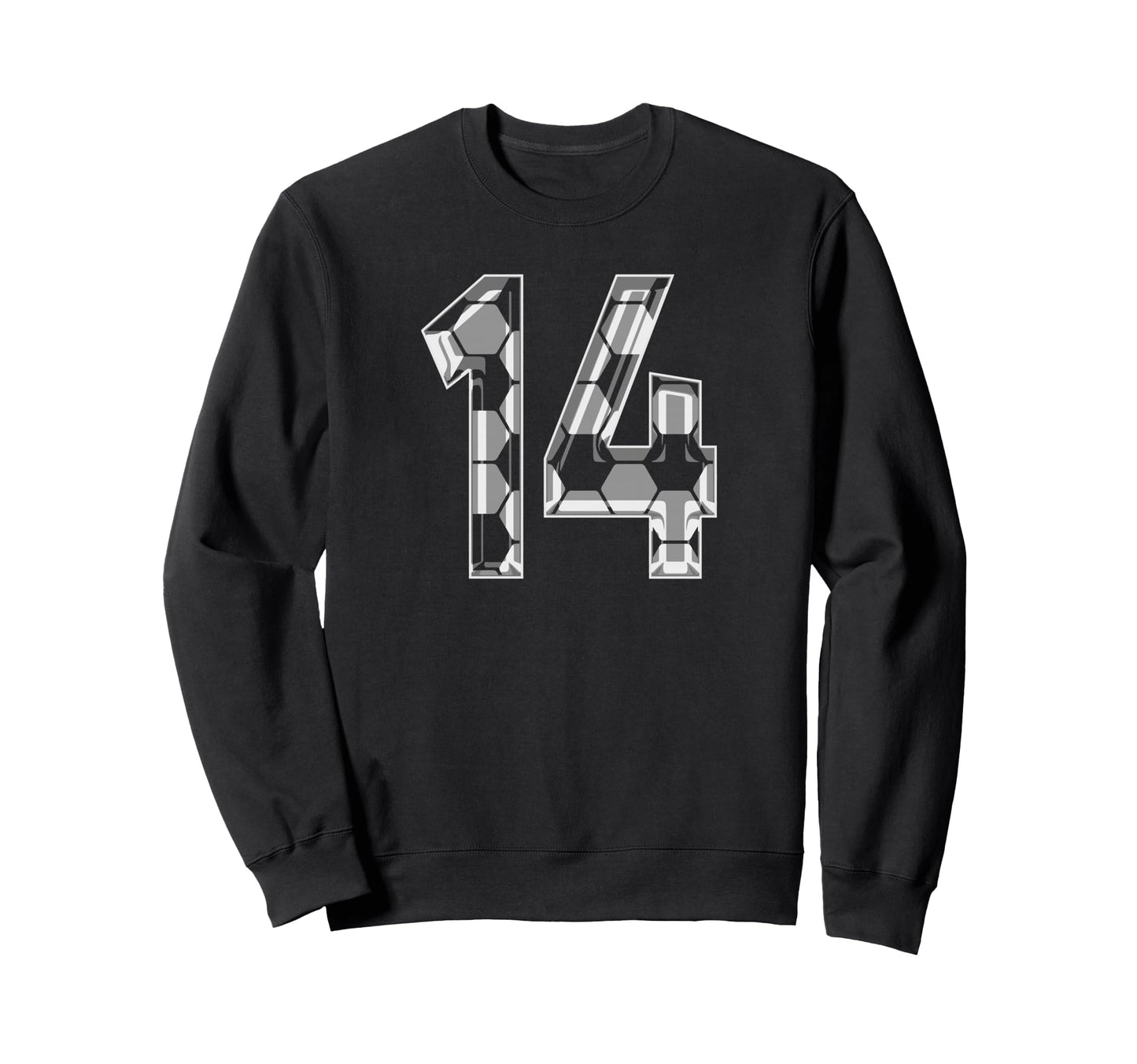 Soccer Number 14 Favorite Player 14 Sweatshirt - Trendy Graphic Unisex - T-Shirt, Sweatshirt, Hoodie