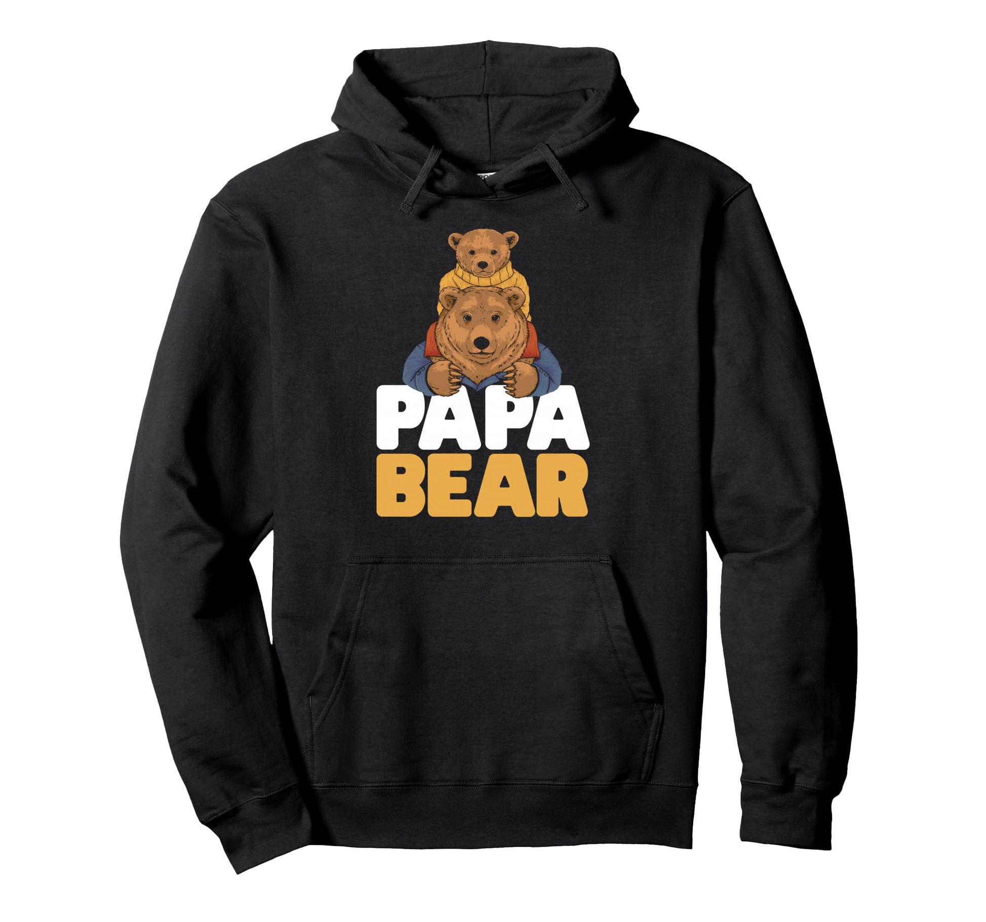 Papa Bear Animal Pun Bears Lover Bear Dad Hoodie - Graphic Print Unisex - T-Shirt, Sweatshirt, Hoodie