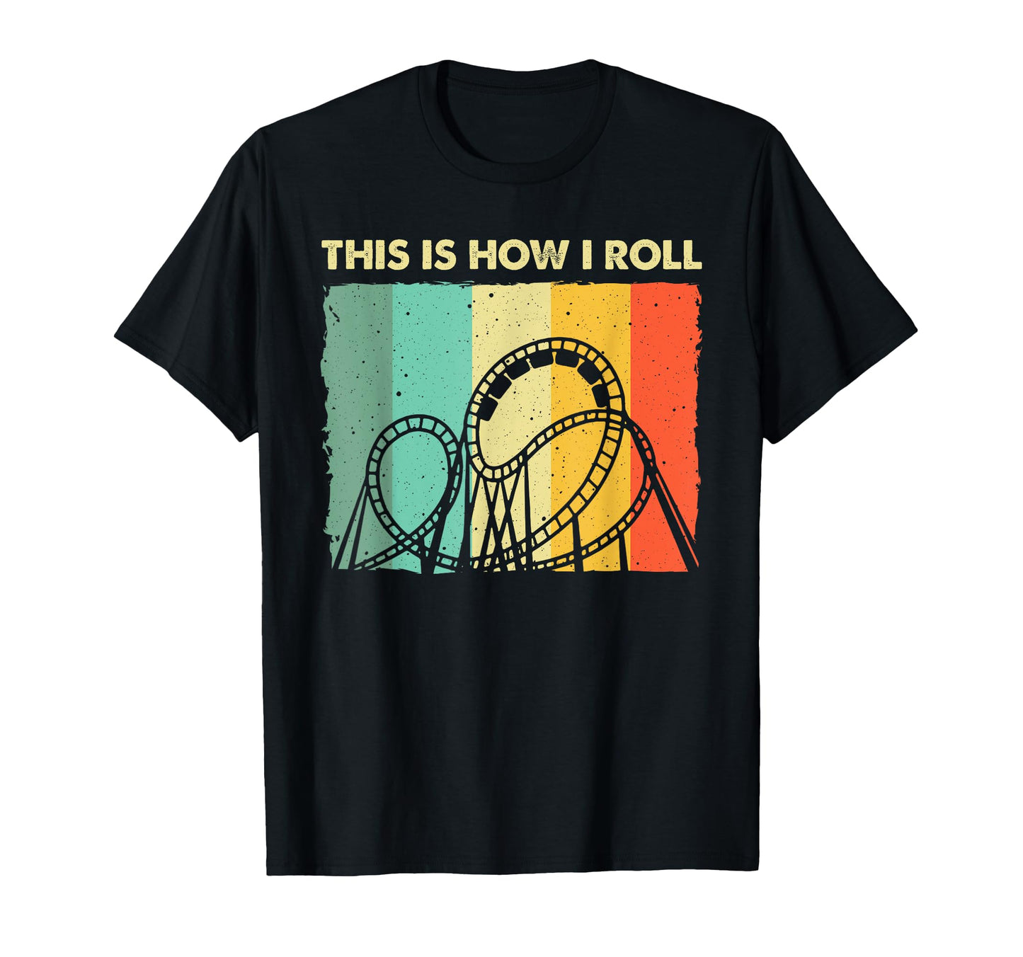 Roller Coaster Amusement Theme Park T-Shirt - Unique Graphic Unisex - T-Shirt, Sweatshirt, Hoodie