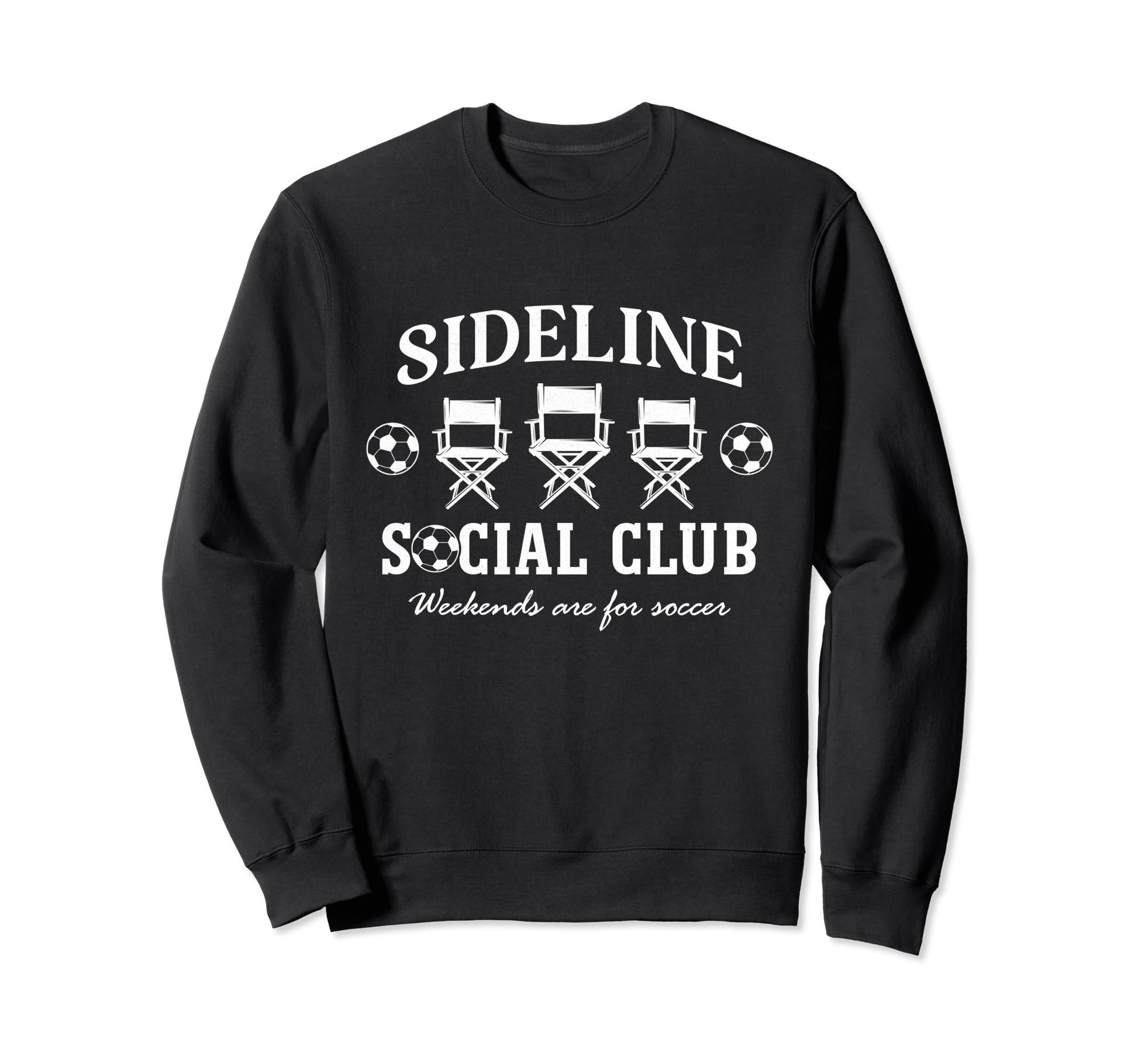 Sideline Social Club Soccer Mom Dad Sweatshirt - Trendy Graphic Unisex - T-Shirt, Sweatshirt, Hoodie