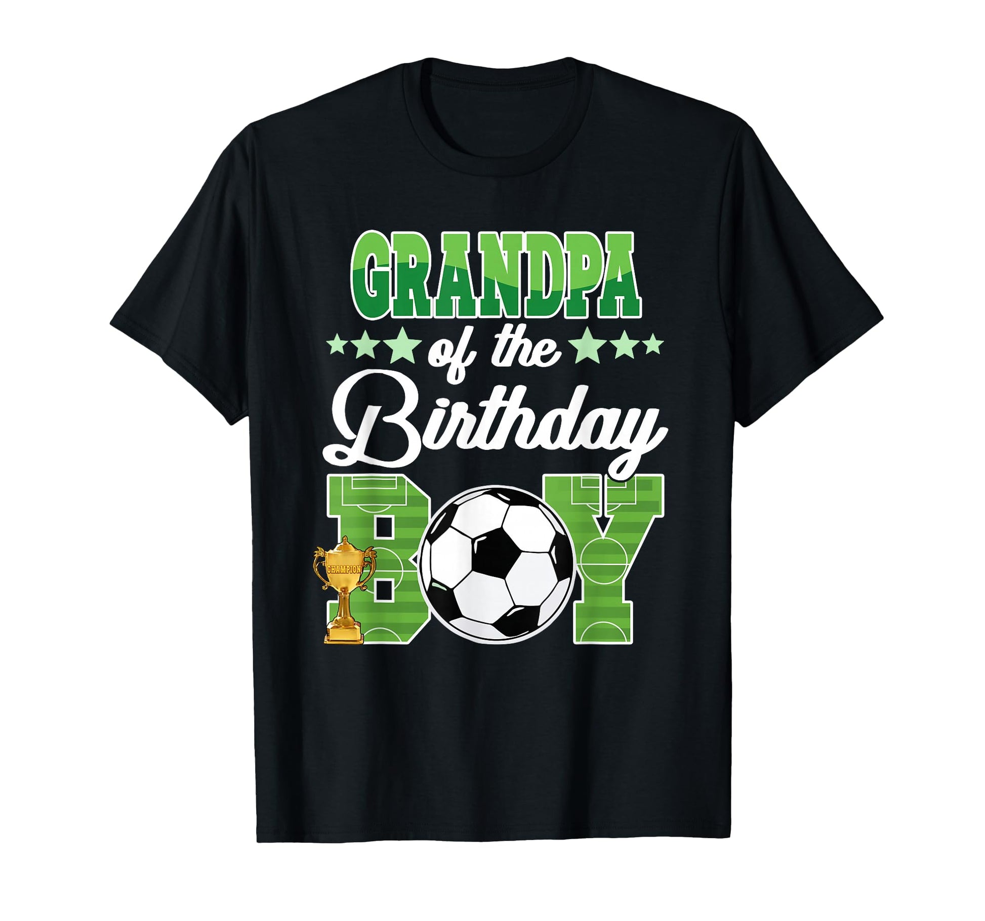 Soccer Grandpa Birthday Party Soccer T-Shirt - Custom Art Print for Adults - T-Shirt, Sweatshirt, Hoodie