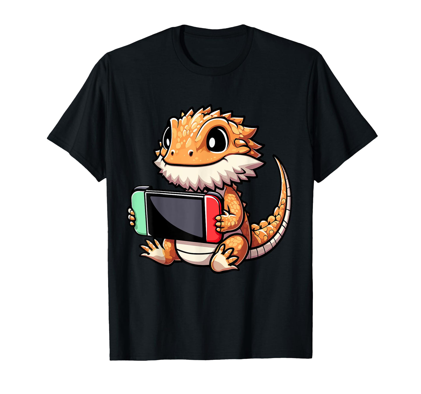 Bearded Dragon Gamer Funny Video T-Shirt - Custom Art Print for Adults - T-Shirt, Sweatshirt, Hoodie