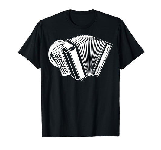 Accordion Instrument Hobby Learn T-Shirt - Minimalist Print Men Women - T-Shirt, Sweatshirt, Hoodie