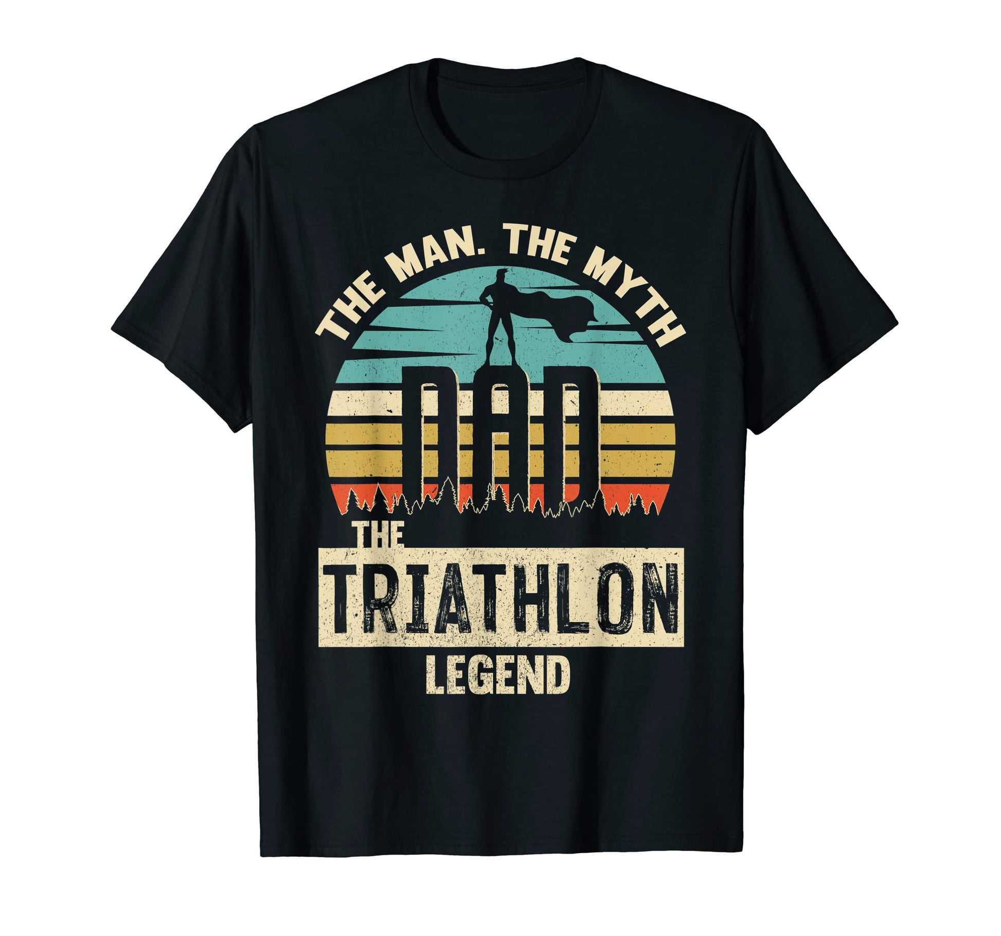 Myth Legend Dad Triathlon T-Shirt - Minimalist Print Unisex - T-Shirt, Sweatshirt, Hoodie