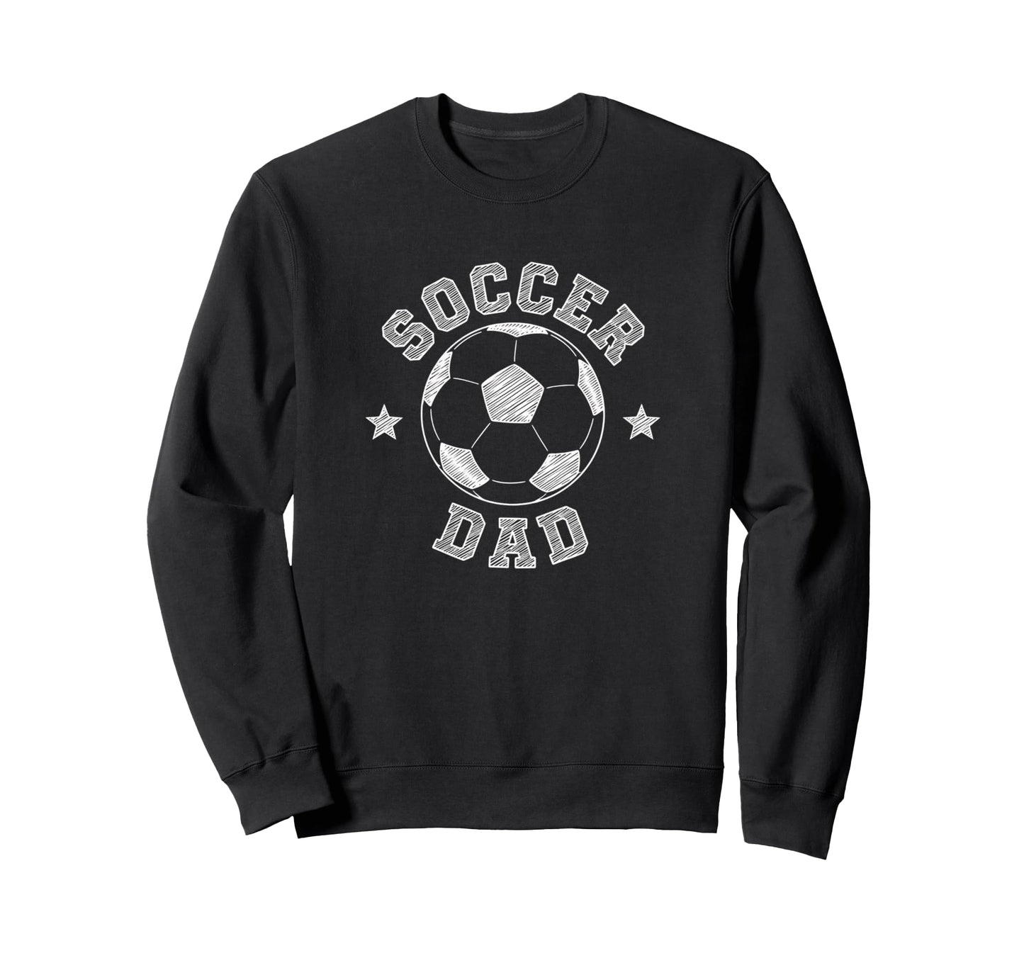 Soccer Dad Soccer Ball Fan Sweatshirt - Aesthetic Graphic for Adults - T-Shirt, Sweatshirt, Hoodie
