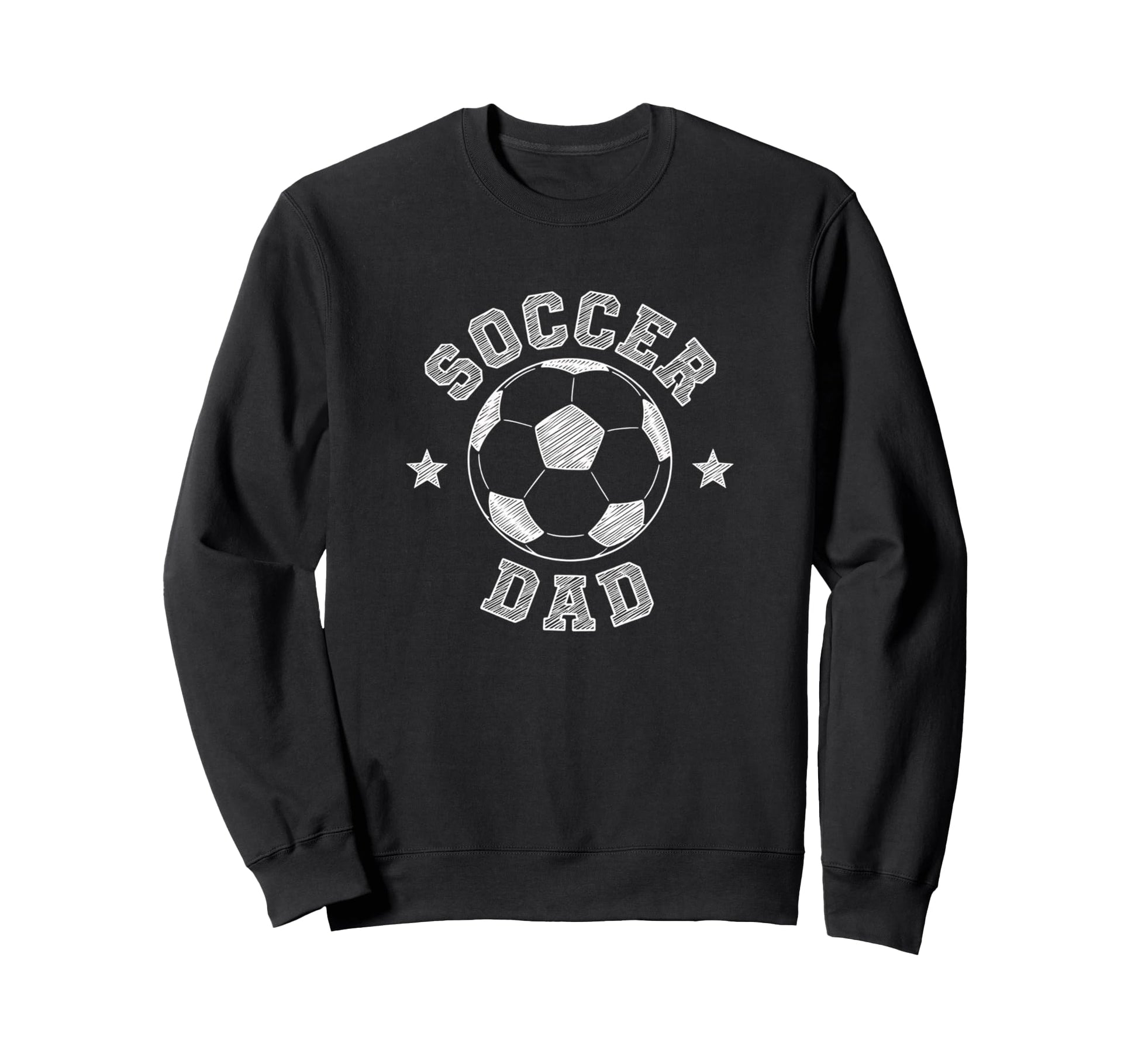 Soccer Dad Soccer Ball Fan Sweatshirt - Aesthetic Graphic for Adults - T-Shirt, Sweatshirt, Hoodie