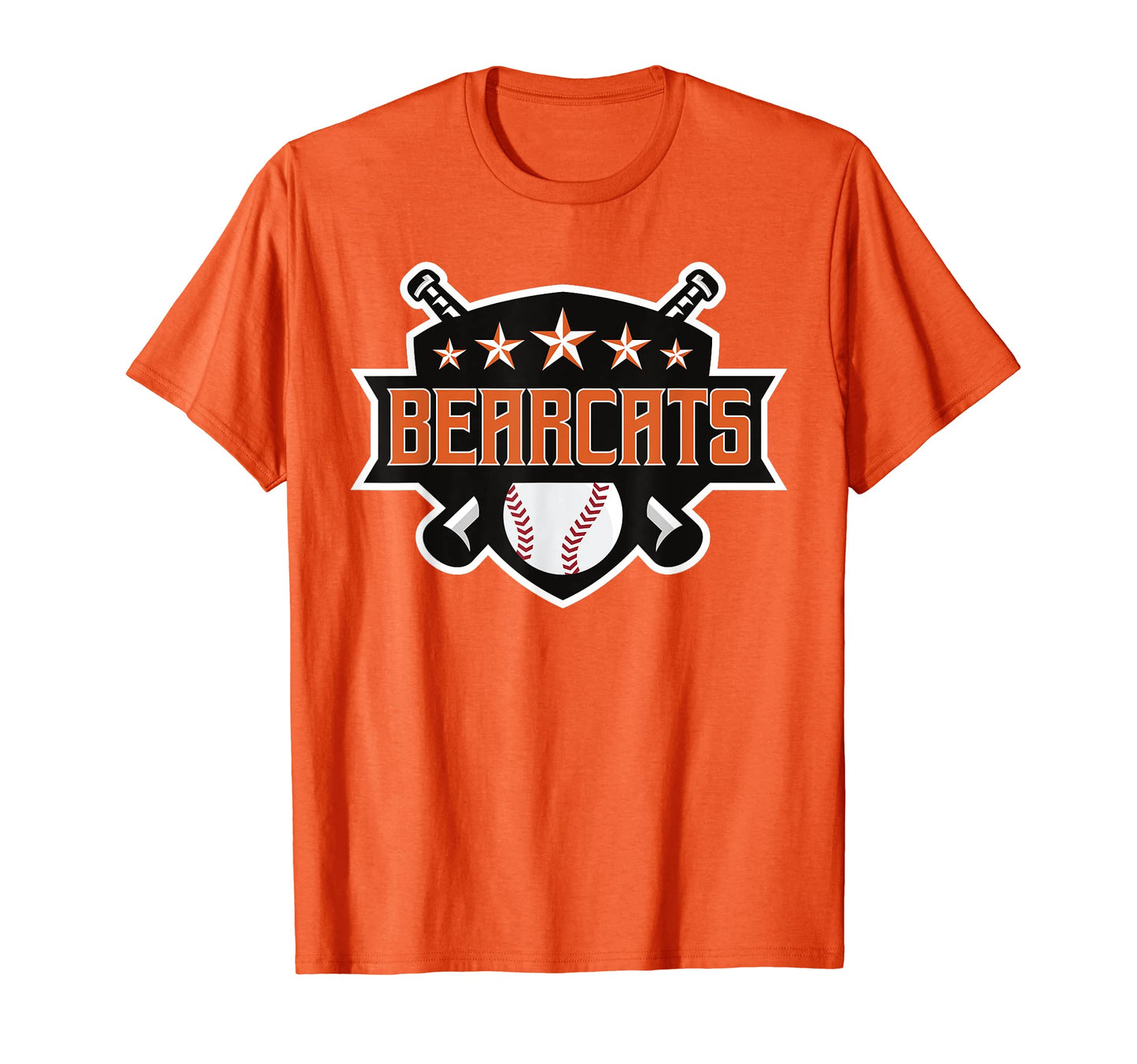 Bearcats Orange Black Baseball Game T-Shirt - Fun Novelty Design Unisex - T-Shirt, Sweatshirt, Hoodie