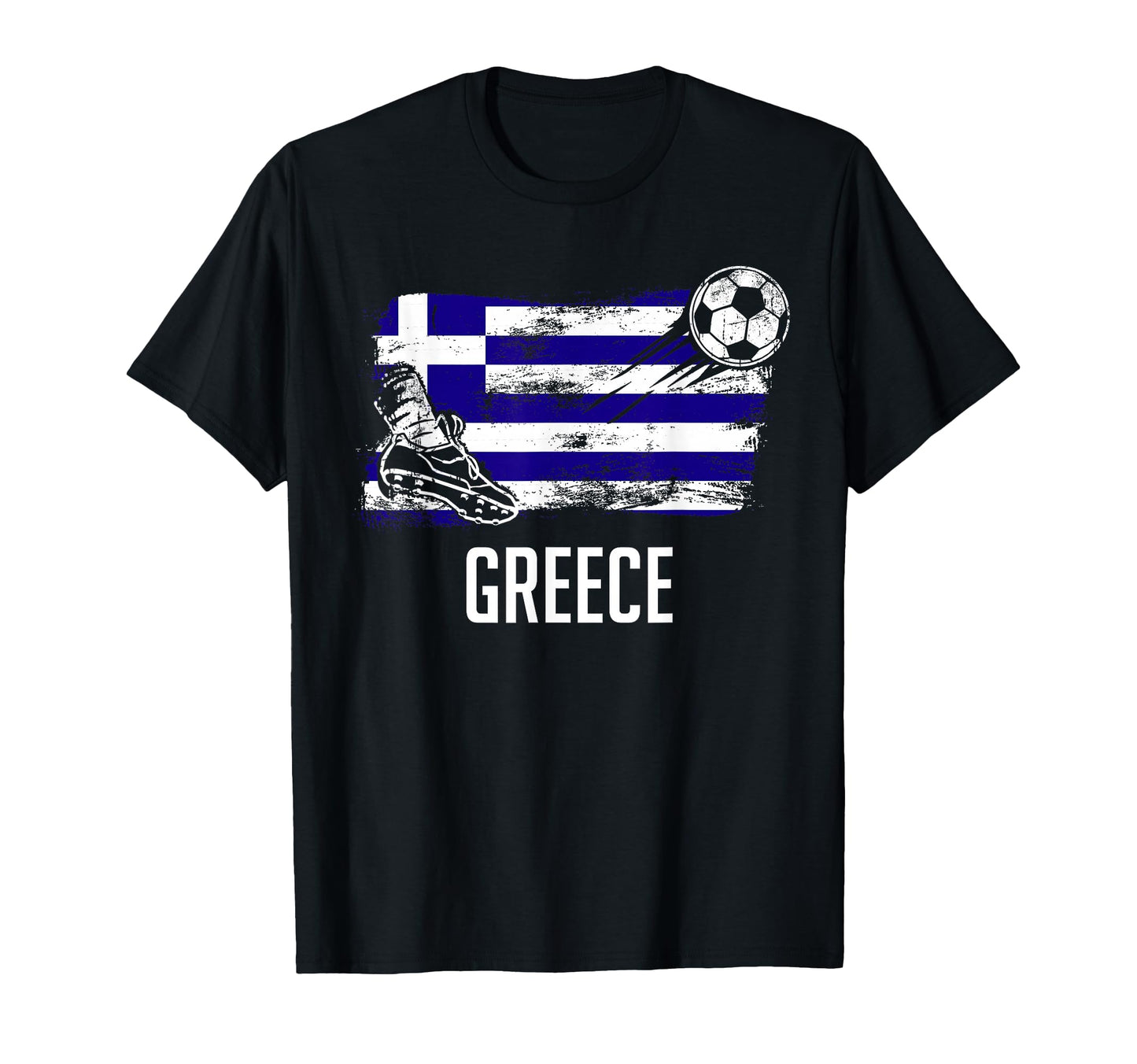 Greece Flag Greek Soccer Flag Greek T-Shirt - Unique Graphic for Adults - T-Shirt, Sweatshirt, Hoodie