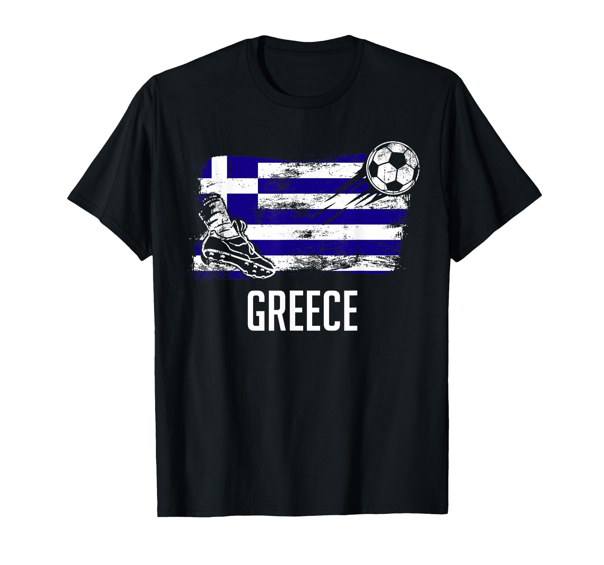 Greece Flag Greek Soccer Flag Greek T-Shirt - Unique Graphic for Adults - T-Shirt, Sweatshirt, Hoodie