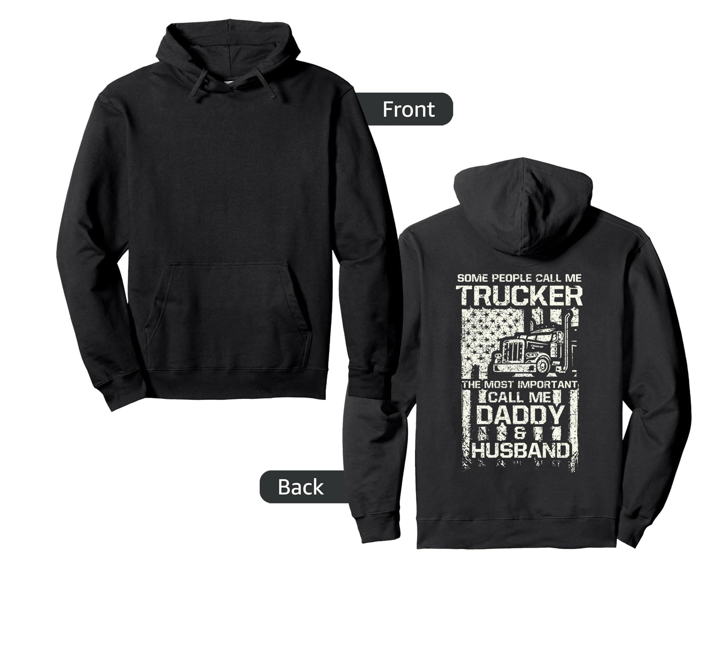 Some Call Me Trucker Most Important Hoodie - Minimalist Print Men Women - T-Shirt, Sweatshirt, Hoodie