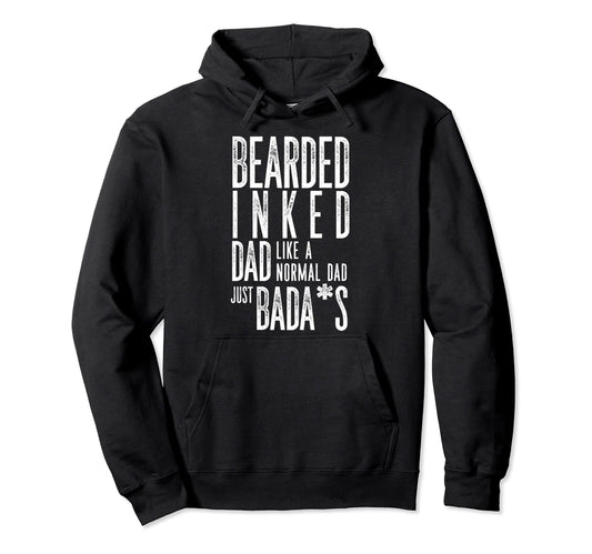 Beard Dyed Father Like Normal Dad Hoodie - Graphic Print Men Women - T-Shirt, Sweatshirt, Hoodie