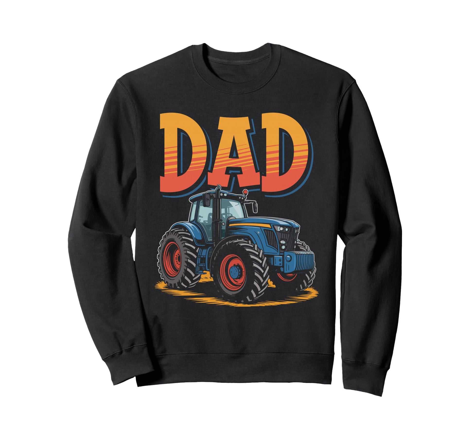 Farmer Dad Tractor Barn Distressed Sweatshirt - Aesthetic Graphic Men Women - T-Shirt, Sweatshirt, Hoodie