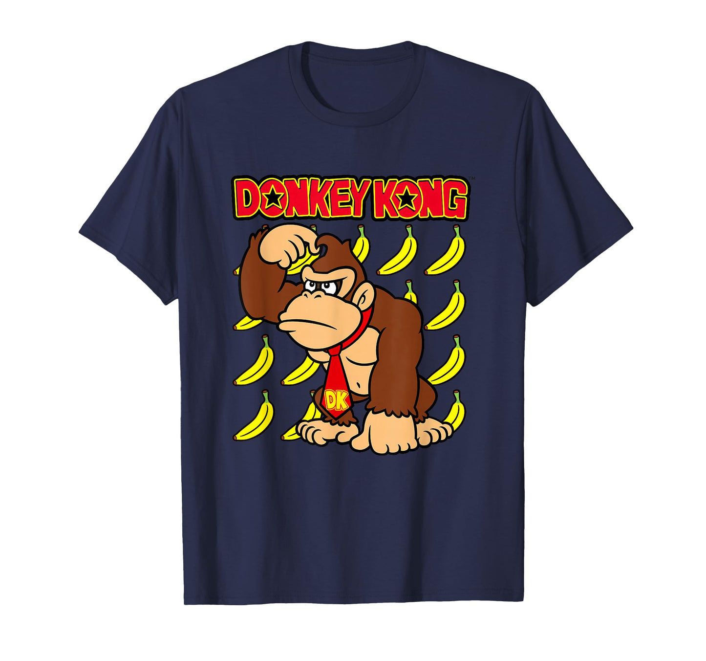 Donkey Kong Ape Thoughts Banana Background T-Shirt - Novelty Apparel Unisex - T-Shirt, Sweatshirt, Hoodie
