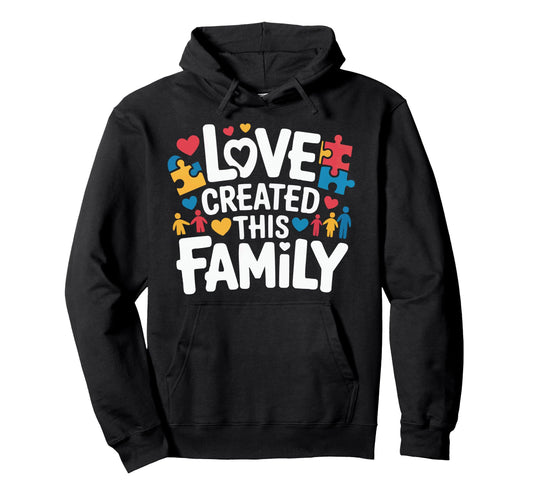 Adoptive Dad Adoption Fathers Day Hoodie - Fun Novelty Design Men Women - T-Shirt, Sweatshirt, Hoodie