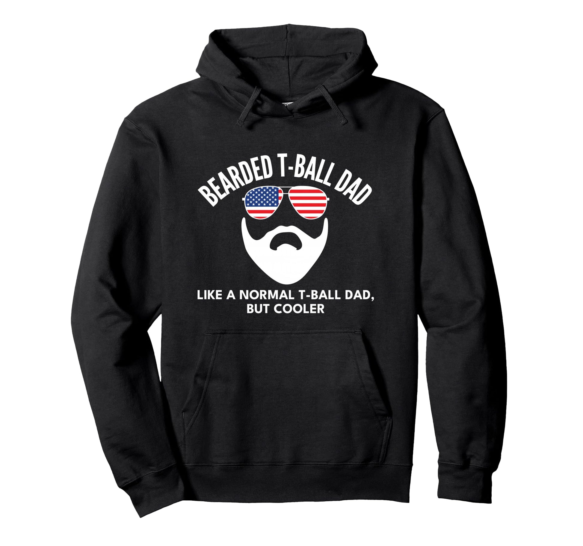 Ball T Ball Dad Definition Bearded Hoodie - Fun Novelty Design Unisex - T-Shirt, Sweatshirt, Hoodie
