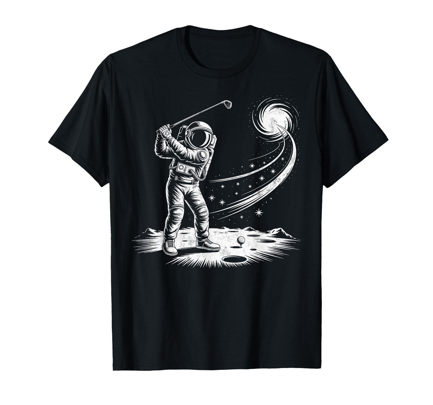 Astronaut Golf Player Golfing Golfer Joke T-Shirt - Minimalist Print Unisex - T-Shirt, Sweatshirt, Hoodie