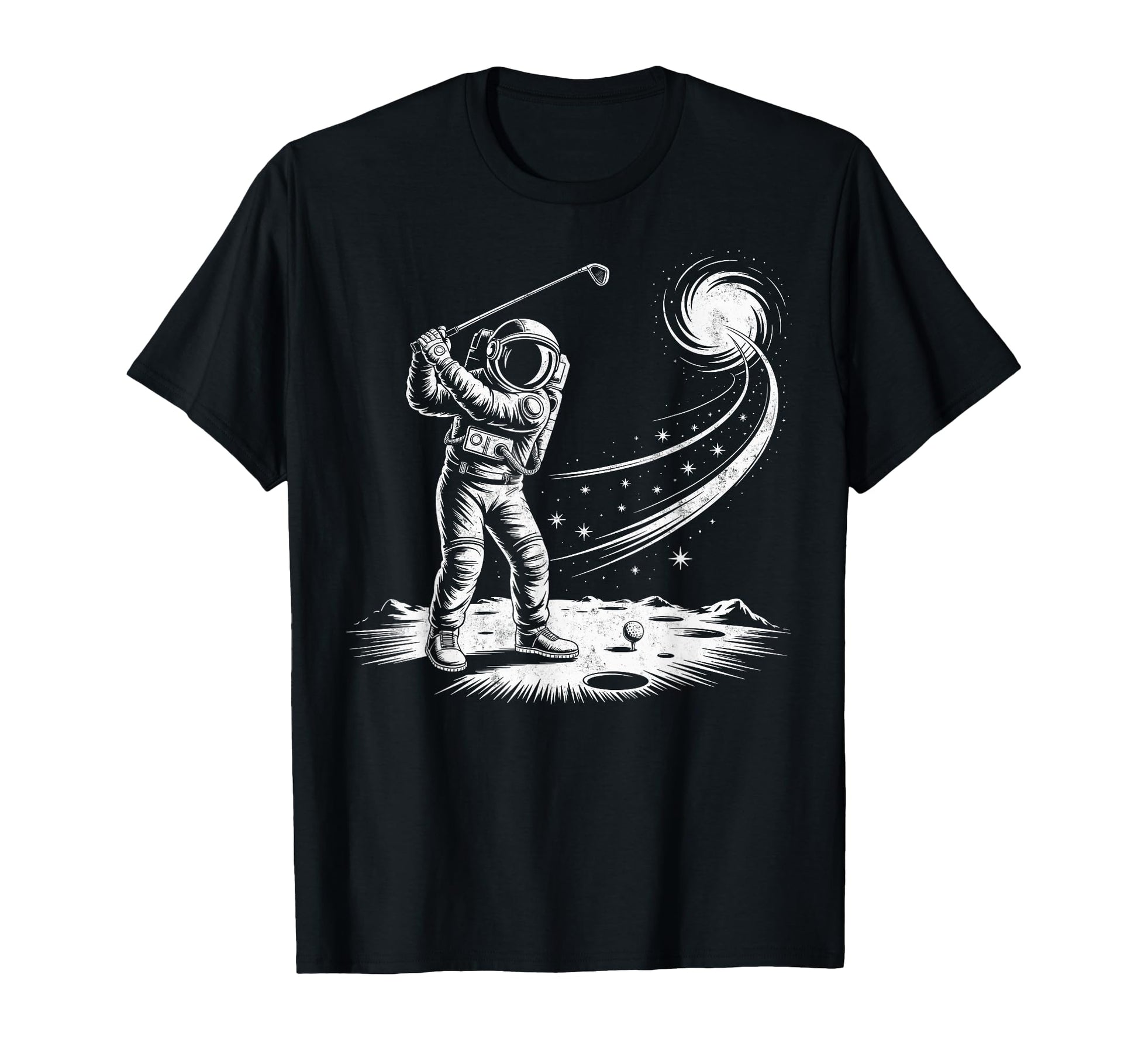 Astronaut Golf Player Golfing Golfer Joke T-Shirt - Minimalist Print Unisex - T-Shirt, Sweatshirt, Hoodie