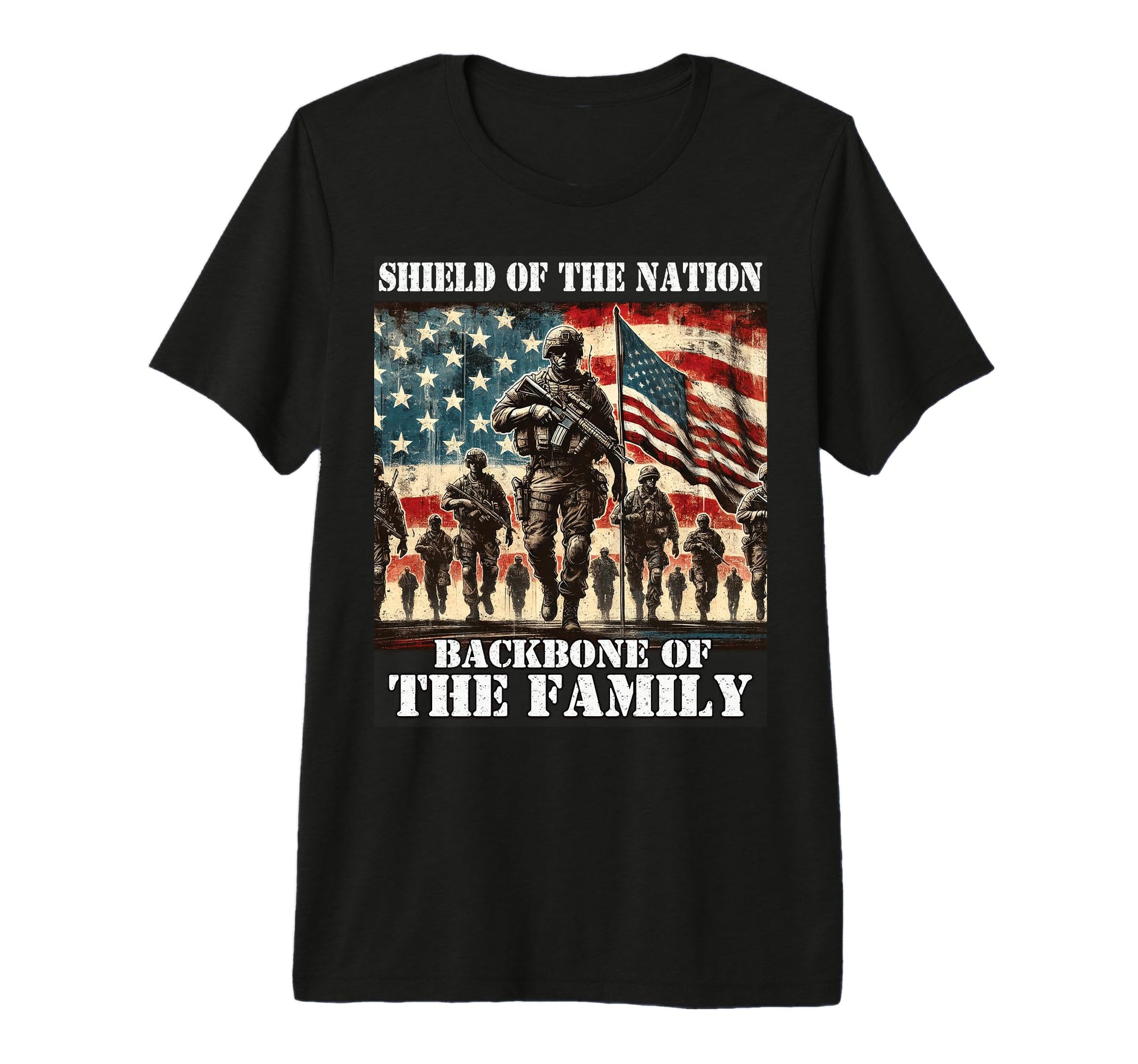Shield Nation Backbone Family T-Shirt - Casual Everyday Wear for Adults - T-Shirt, Sweatshirt, Hoodie