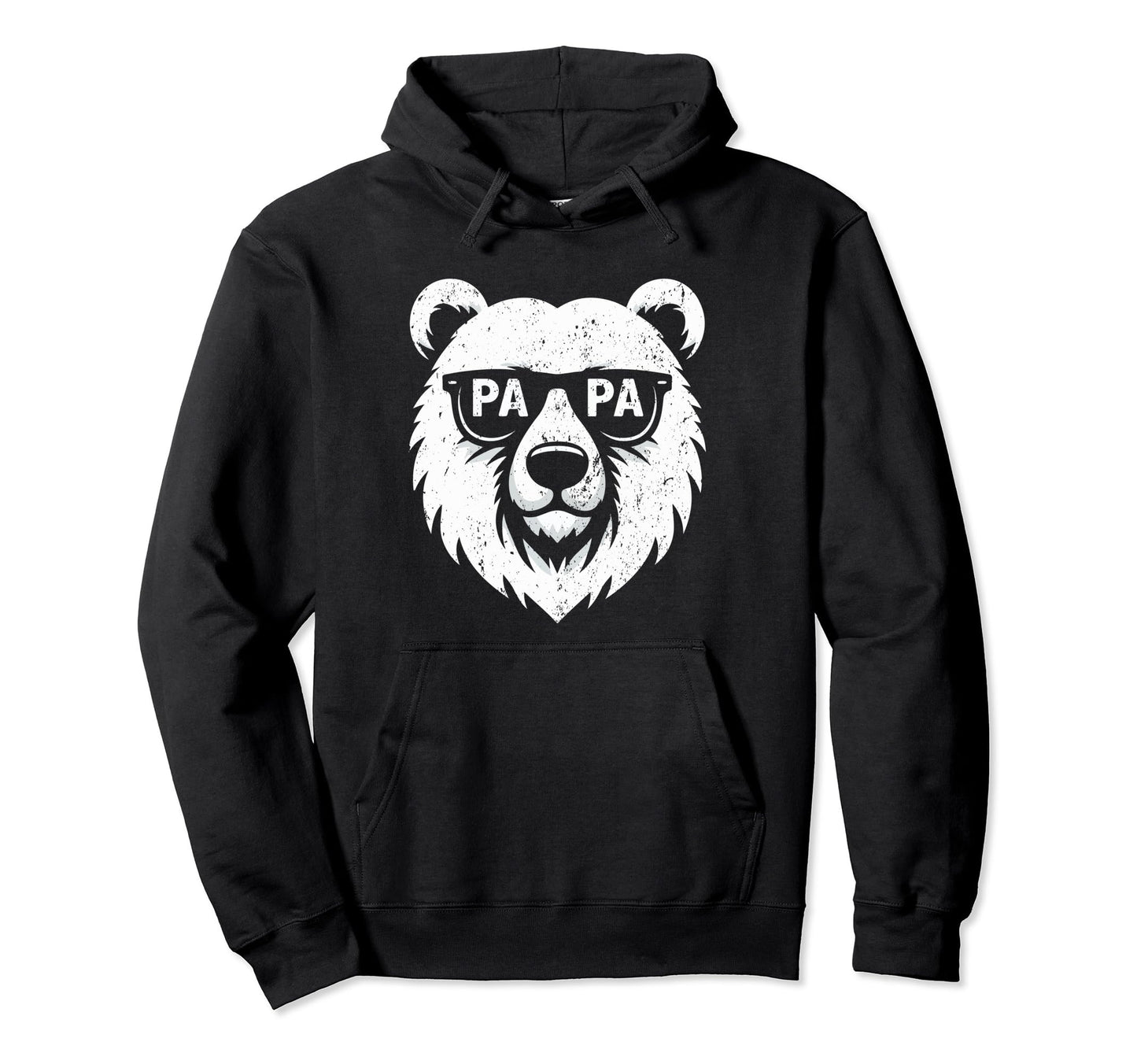 Papa Bear Face Wearing Sunglasses Hoodie - Custom Art Print for Adults - T-Shirt, Sweatshirt, Hoodie