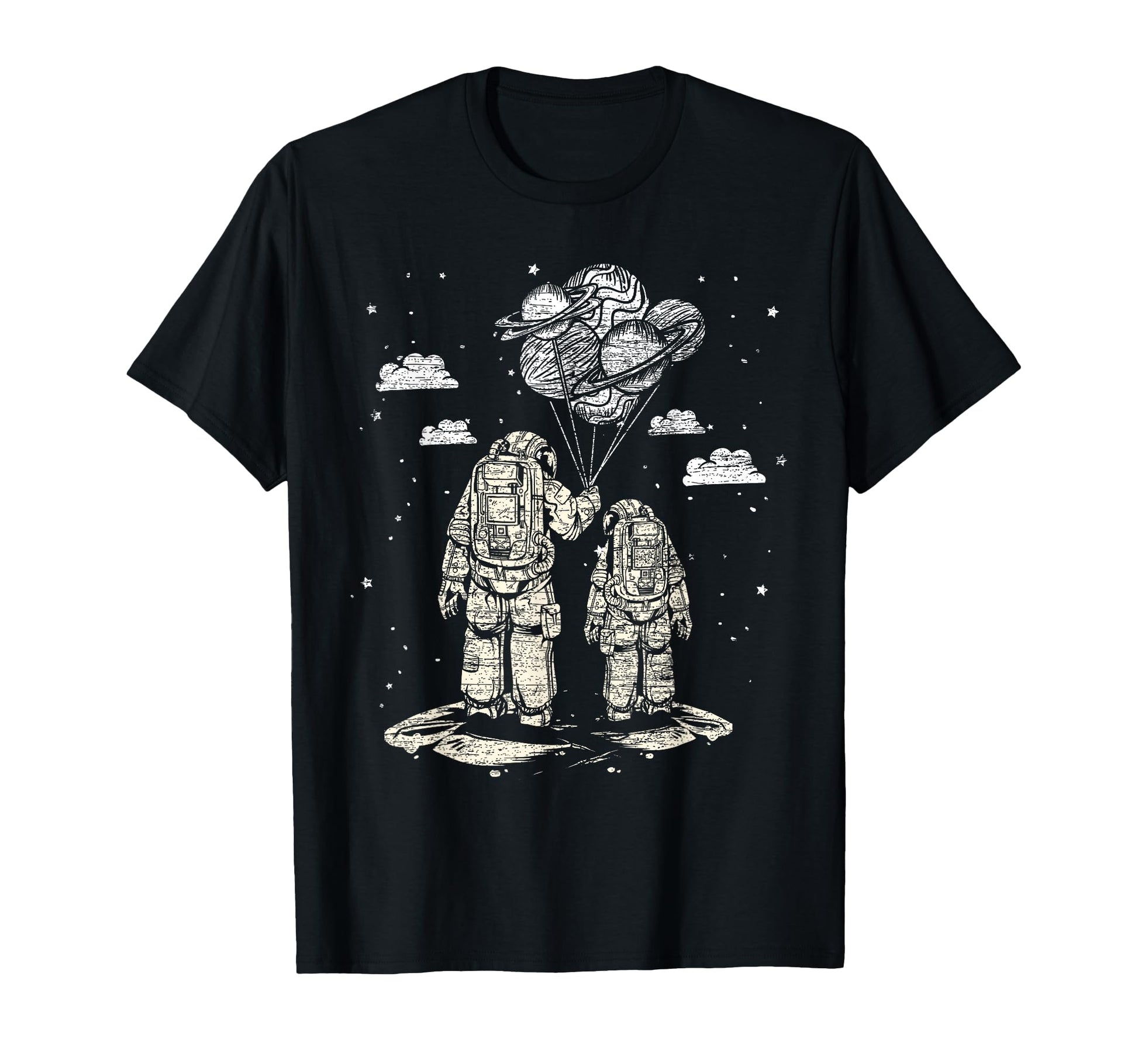Fathers Day Space Science Astronomy T-Shirt - Graphic Print for Adults - T-Shirt, Sweatshirt, Hoodie