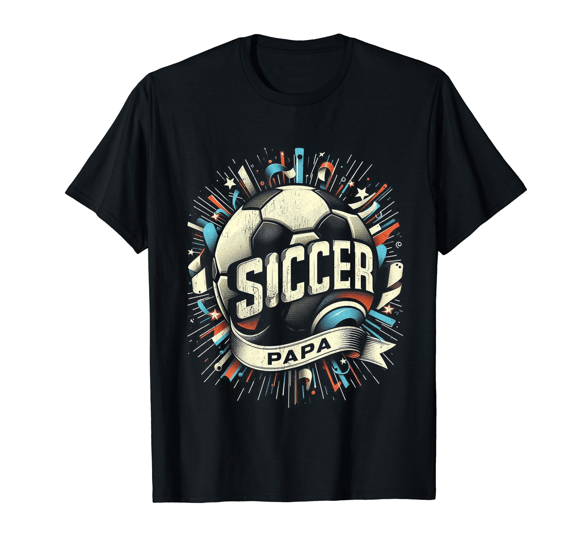 Soccer Papa Family Matching Dad Fathers T-Shirt - Minimalist Print Unisex - T-Shirt, Sweatshirt, Hoodie