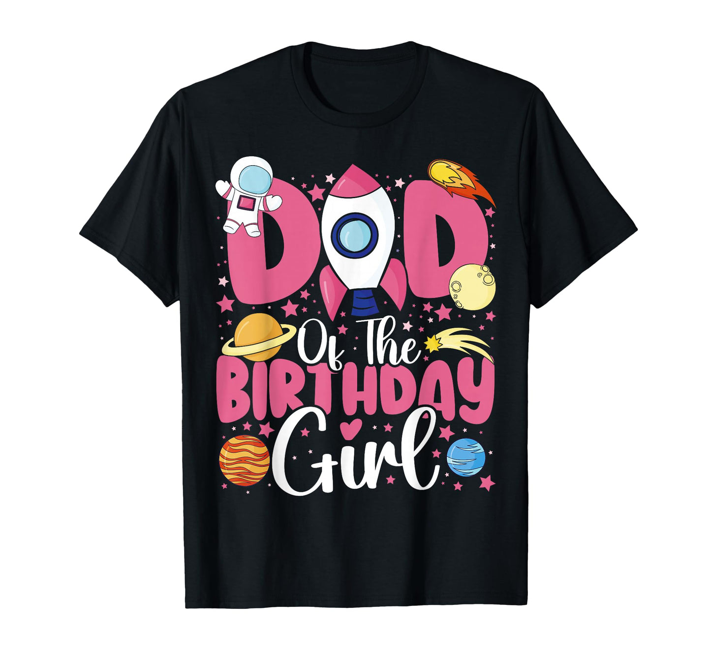 Two Moon Dad Birthday Astronaut Family T-Shirt - Fun Novelty Design Unisex - T-Shirt, Sweatshirt, Hoodie