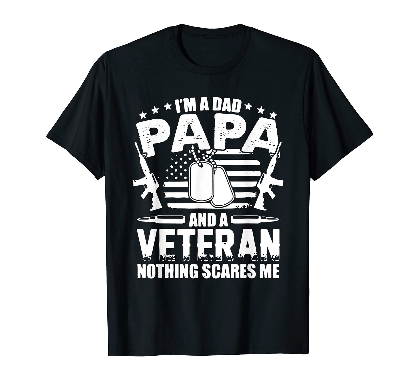 Mens Im Dad Papa And Veteran And T-Shirt - Graphic Print for Adults - T-Shirt, Sweatshirt, Hoodie