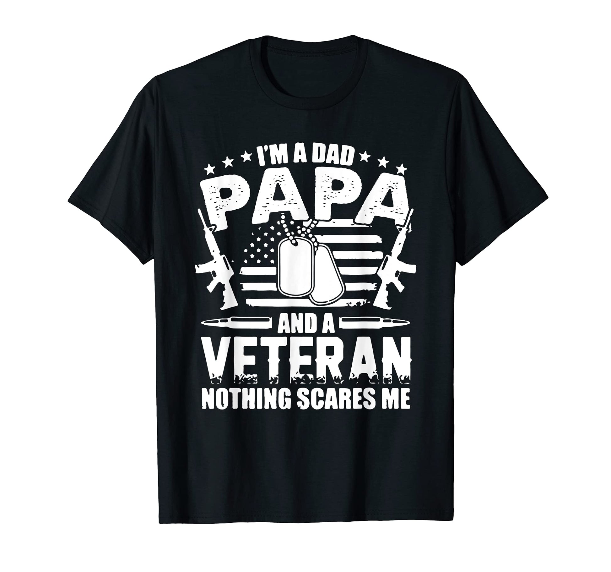 Mens Im Dad Papa And Veteran And T-Shirt - Graphic Print for Adults - T-Shirt, Sweatshirt, Hoodie