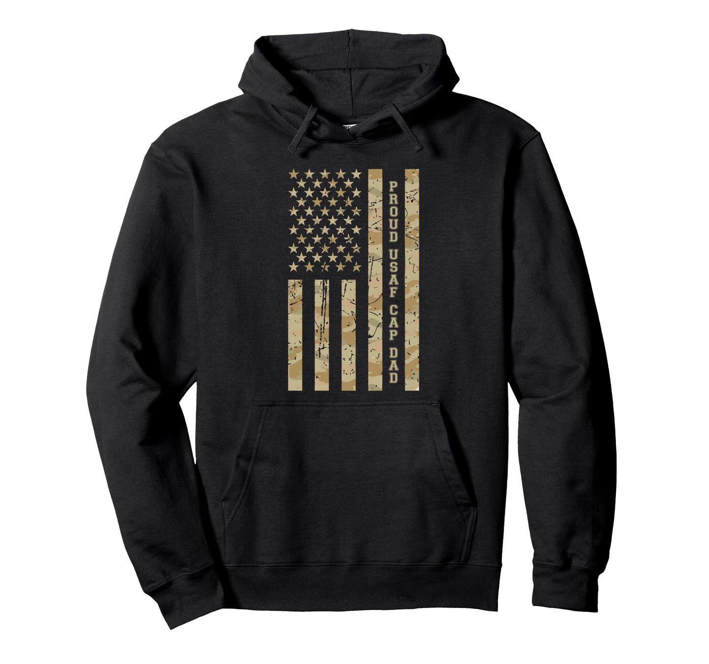 Proud Usaf Cap Dad Military Hoodie - Casual Everyday Wear for Adults - T-Shirt, Sweatshirt, Hoodie