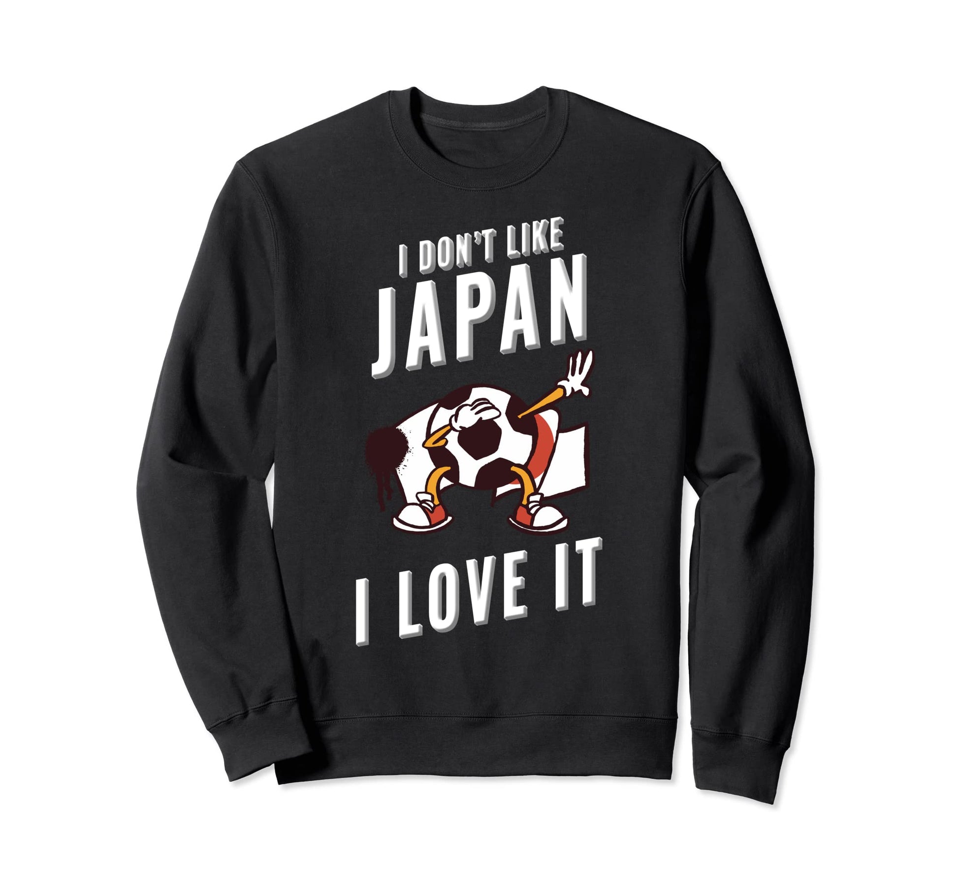 Japan Soccer Supporters Fun Flag Sweatshirt - Unique Graphic for Adults - T-Shirt, Sweatshirt, Hoodie