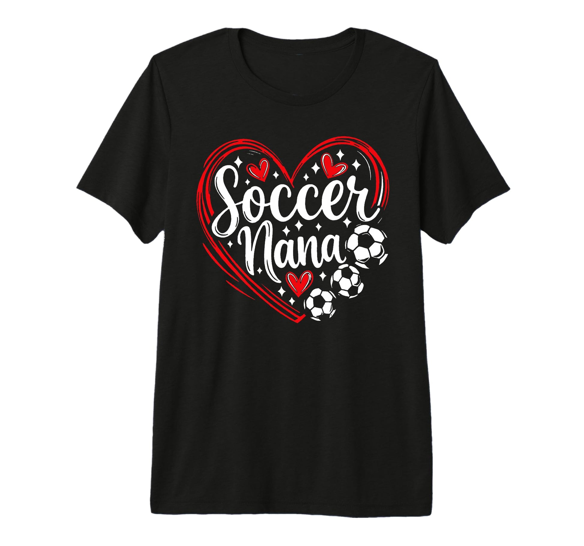 Soccer Nana Proud Grandma Soccer T-Shirt - Aesthetic Graphic for Adults - T-Shirt, Sweatshirt, Hoodie
